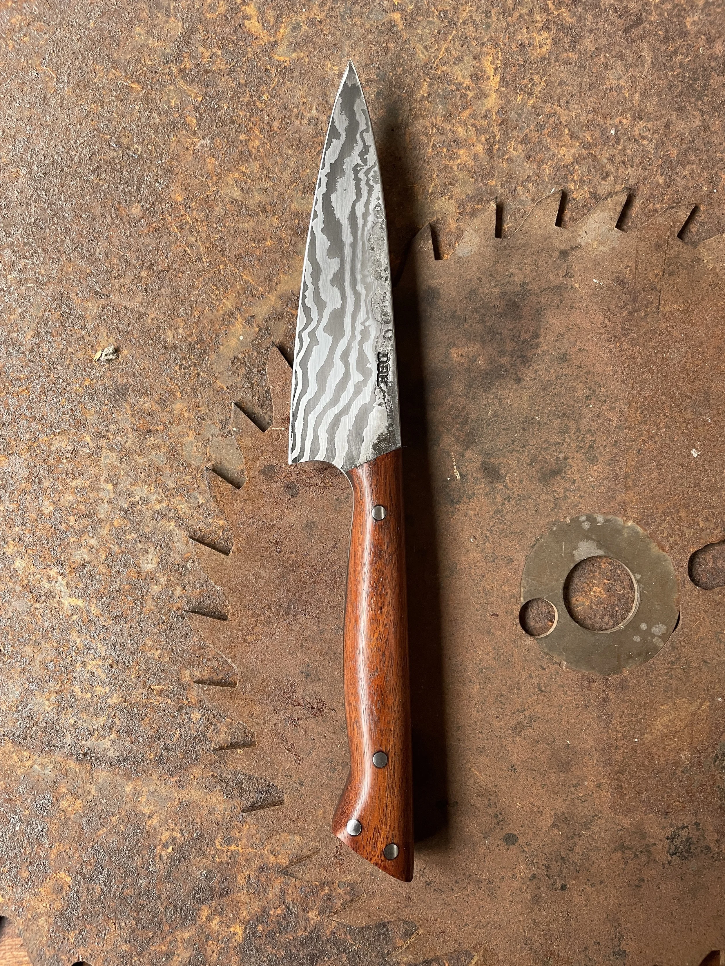 Mulga Damascus Paring Knife