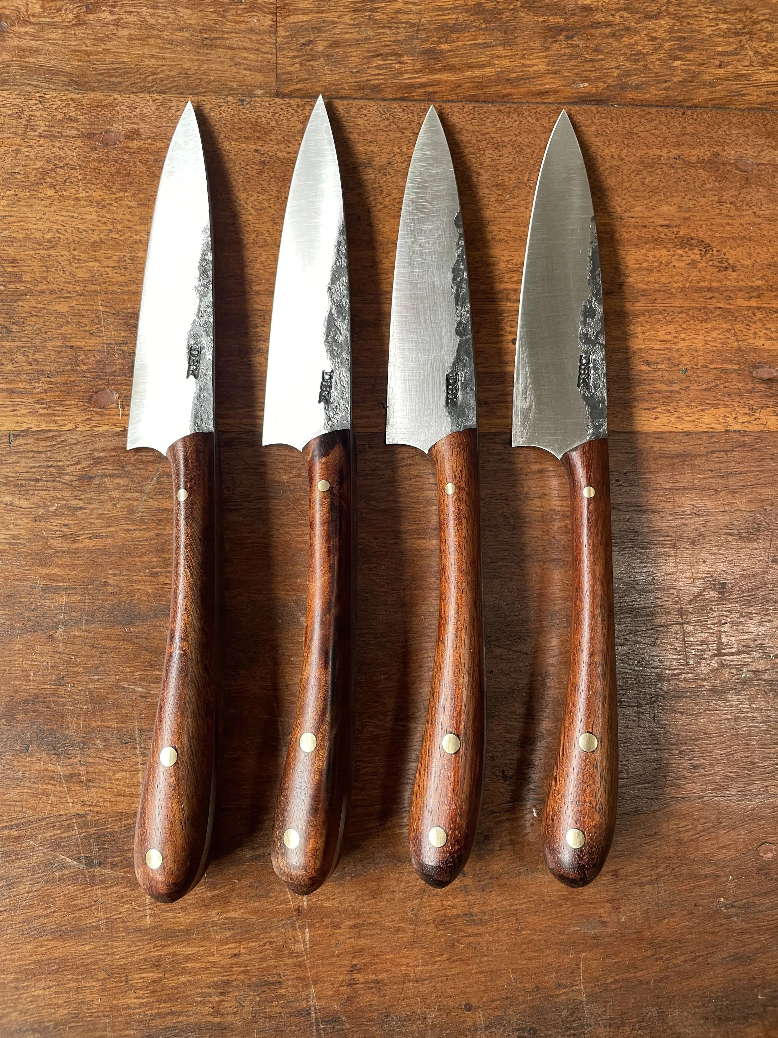 Steak Knife - Black Wood Handle - Set of 4