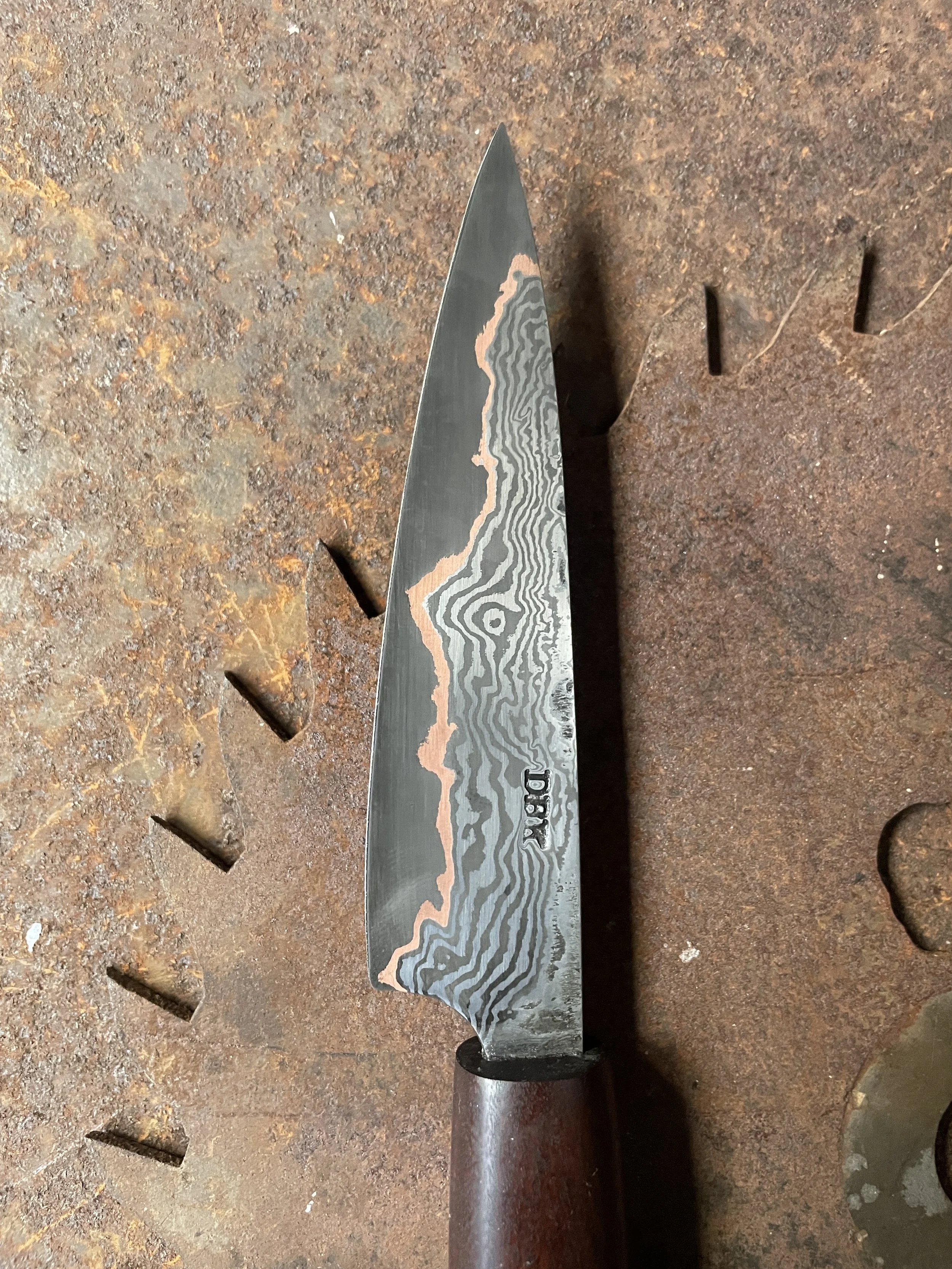 cumai damascus paring knife
