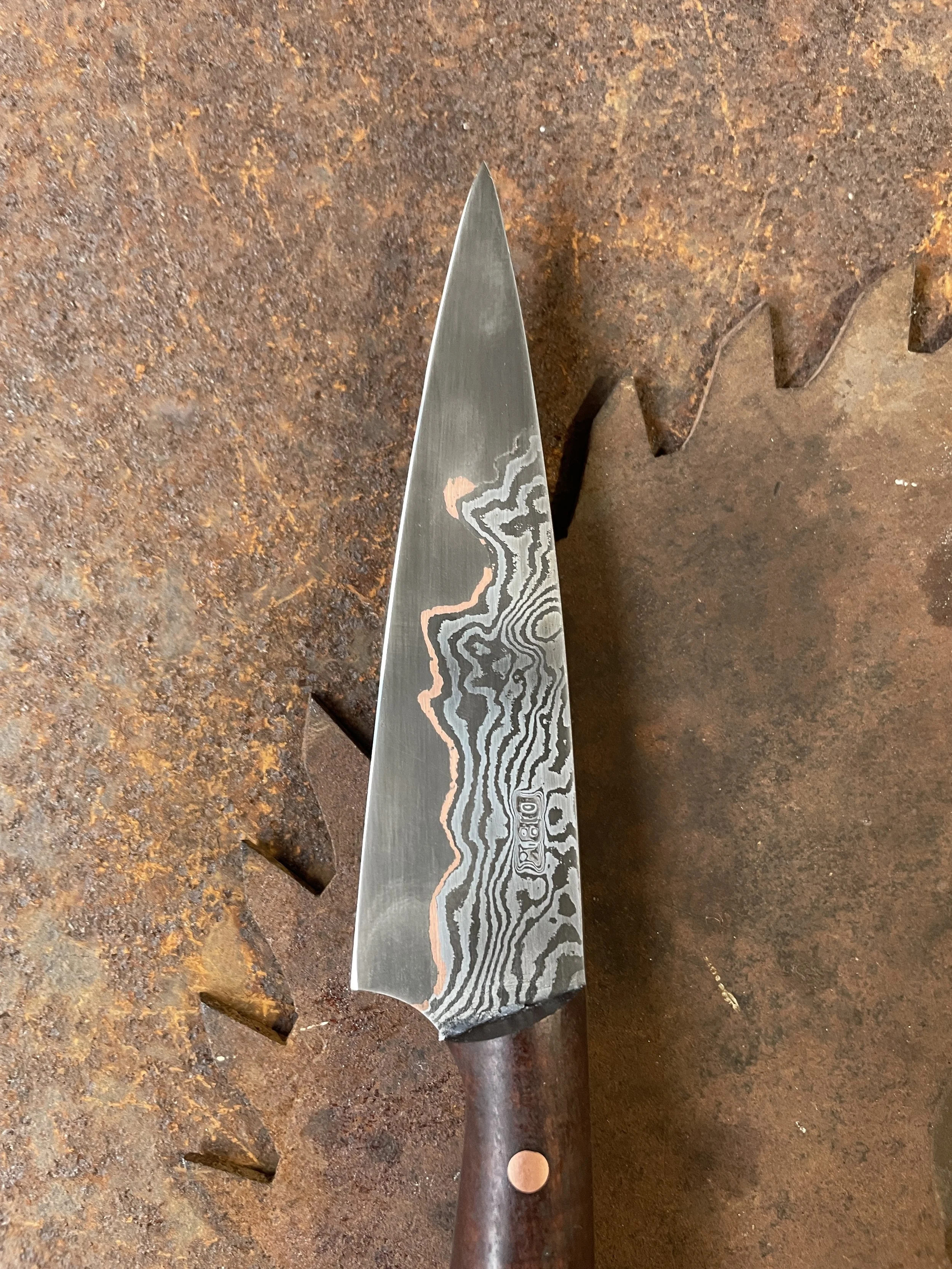 cumai damascus paring knife