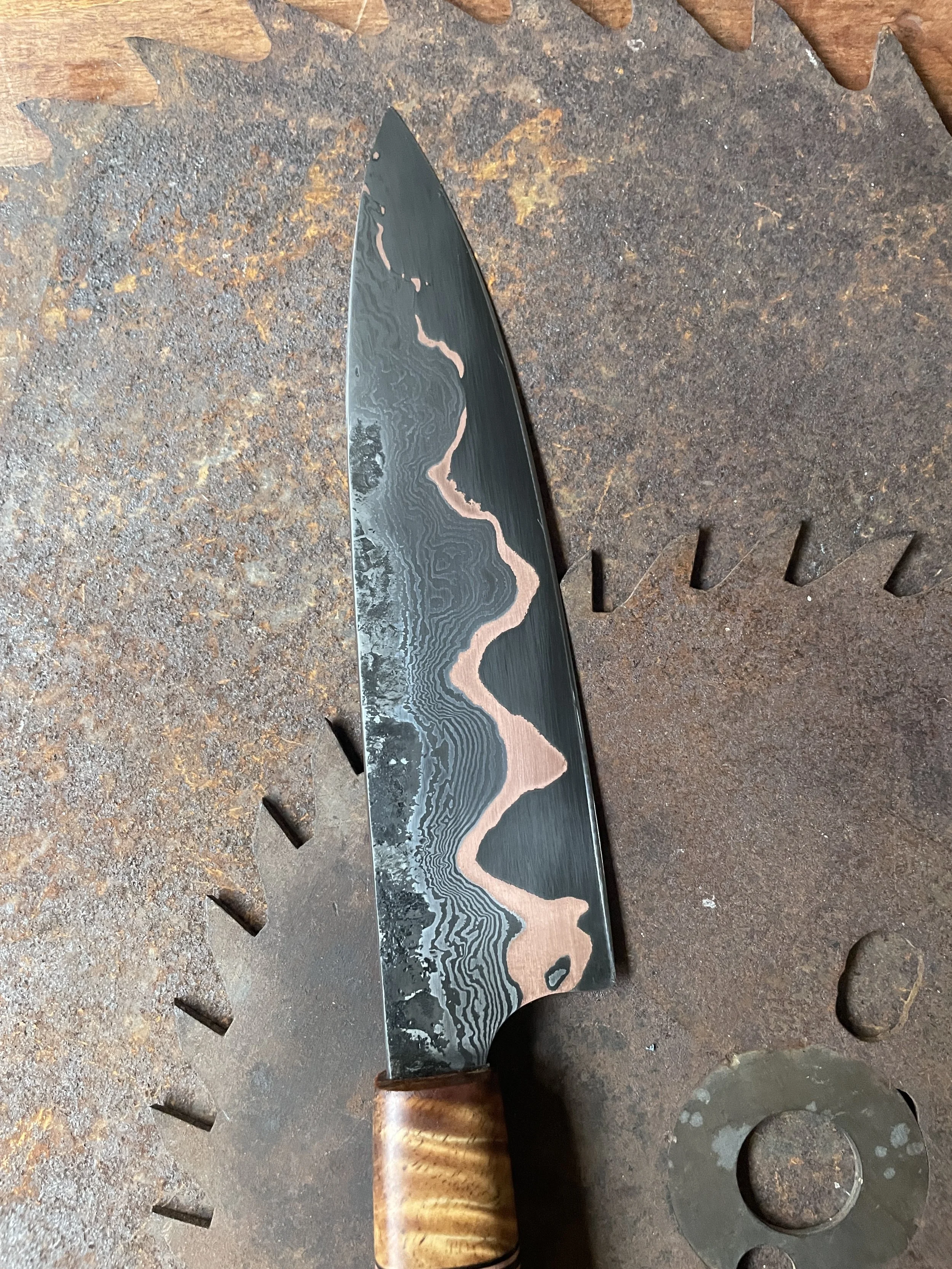 cumai damascus chef Knife