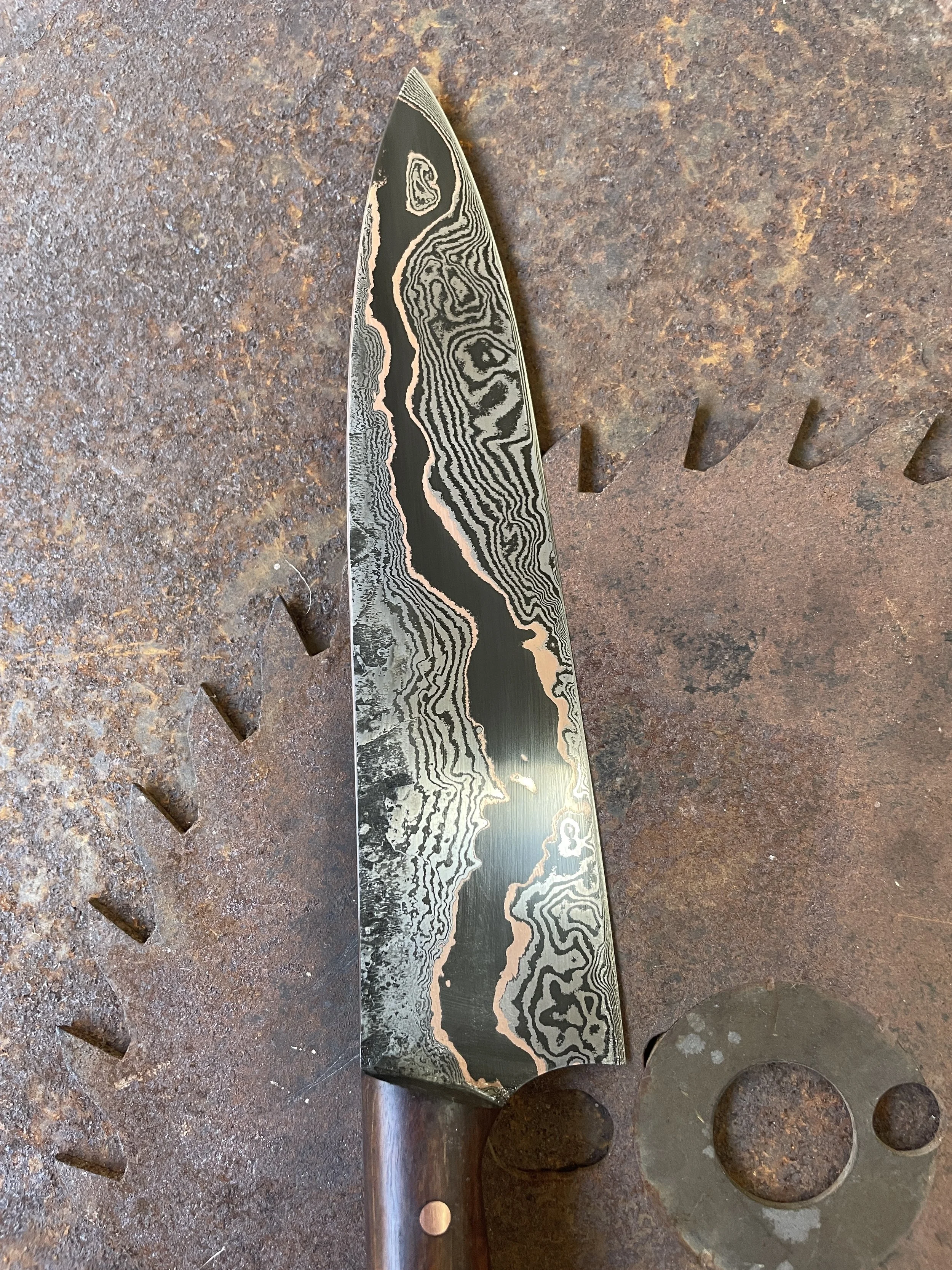 cumai damascus chef Knife
