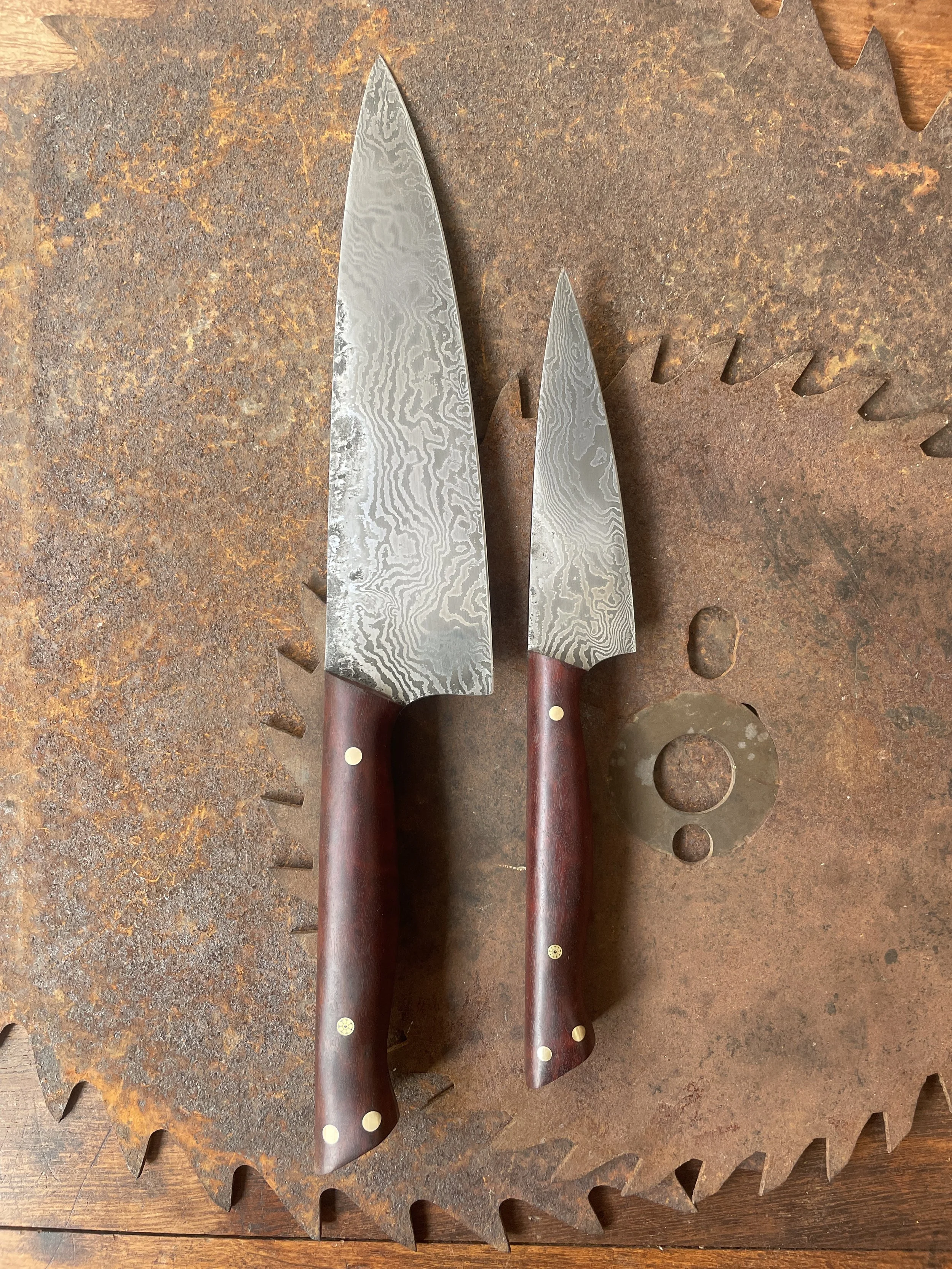 damascus chef knife set