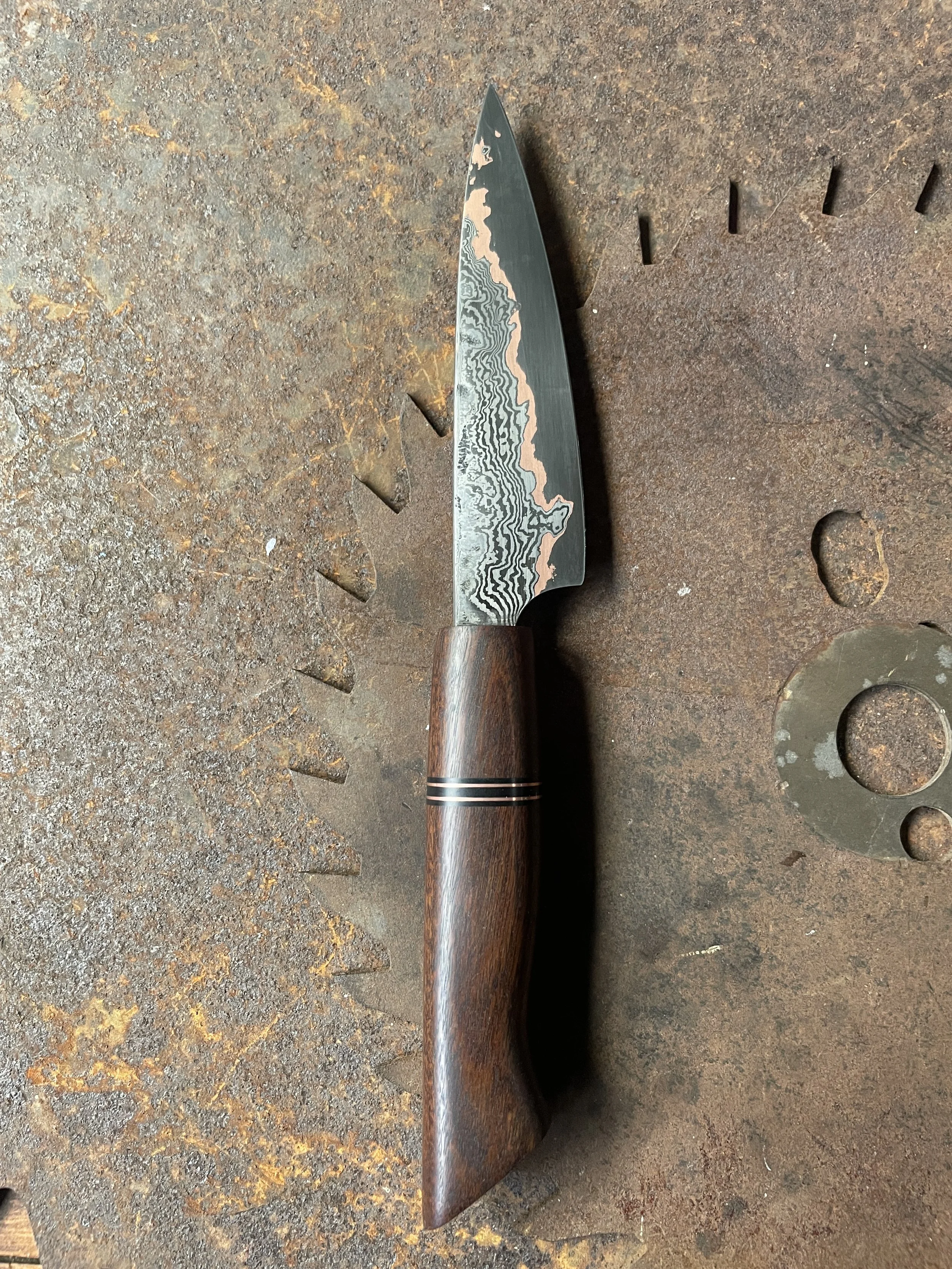 cumai damascus paring knife