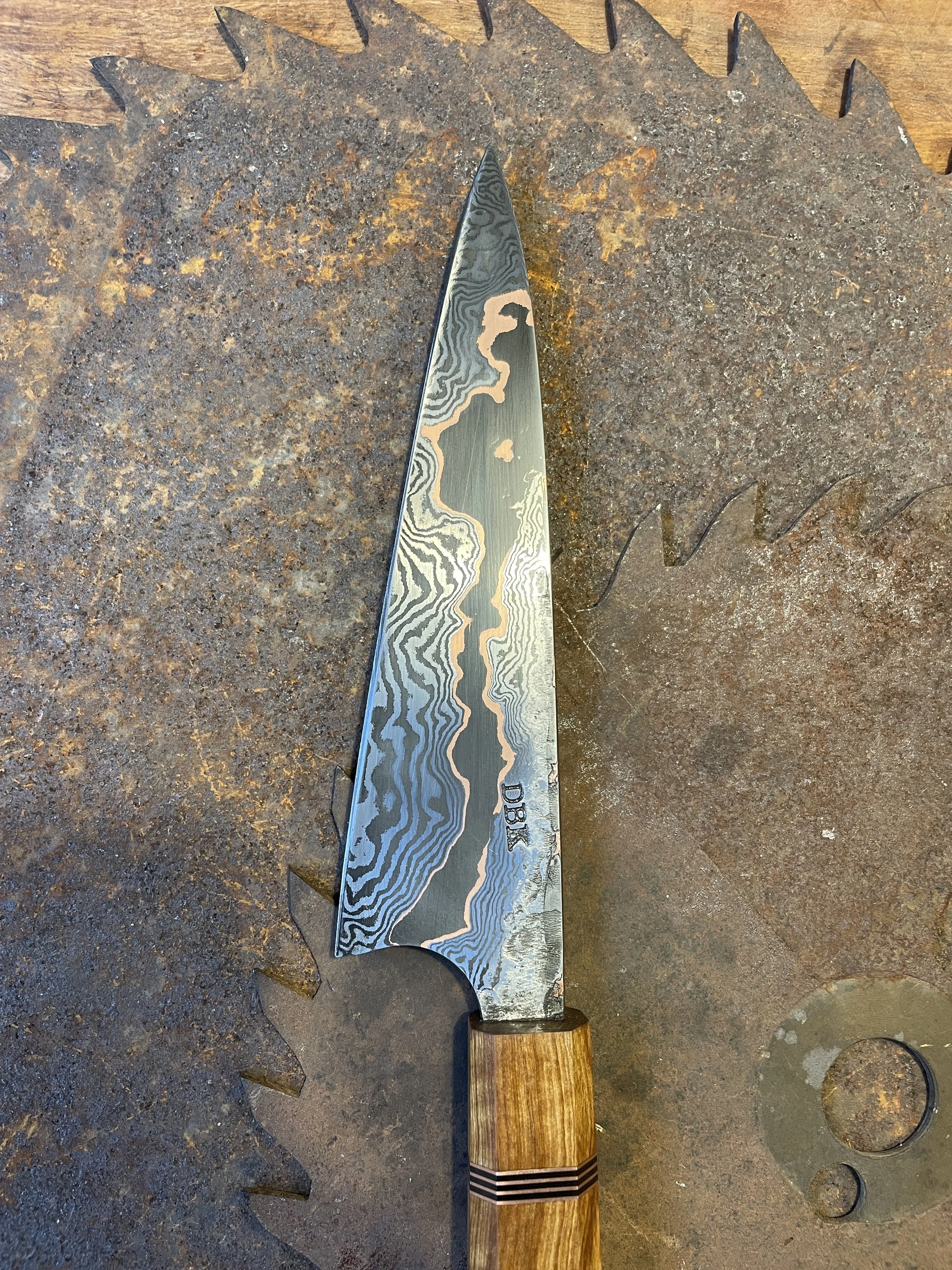cumai damascus chef Knife