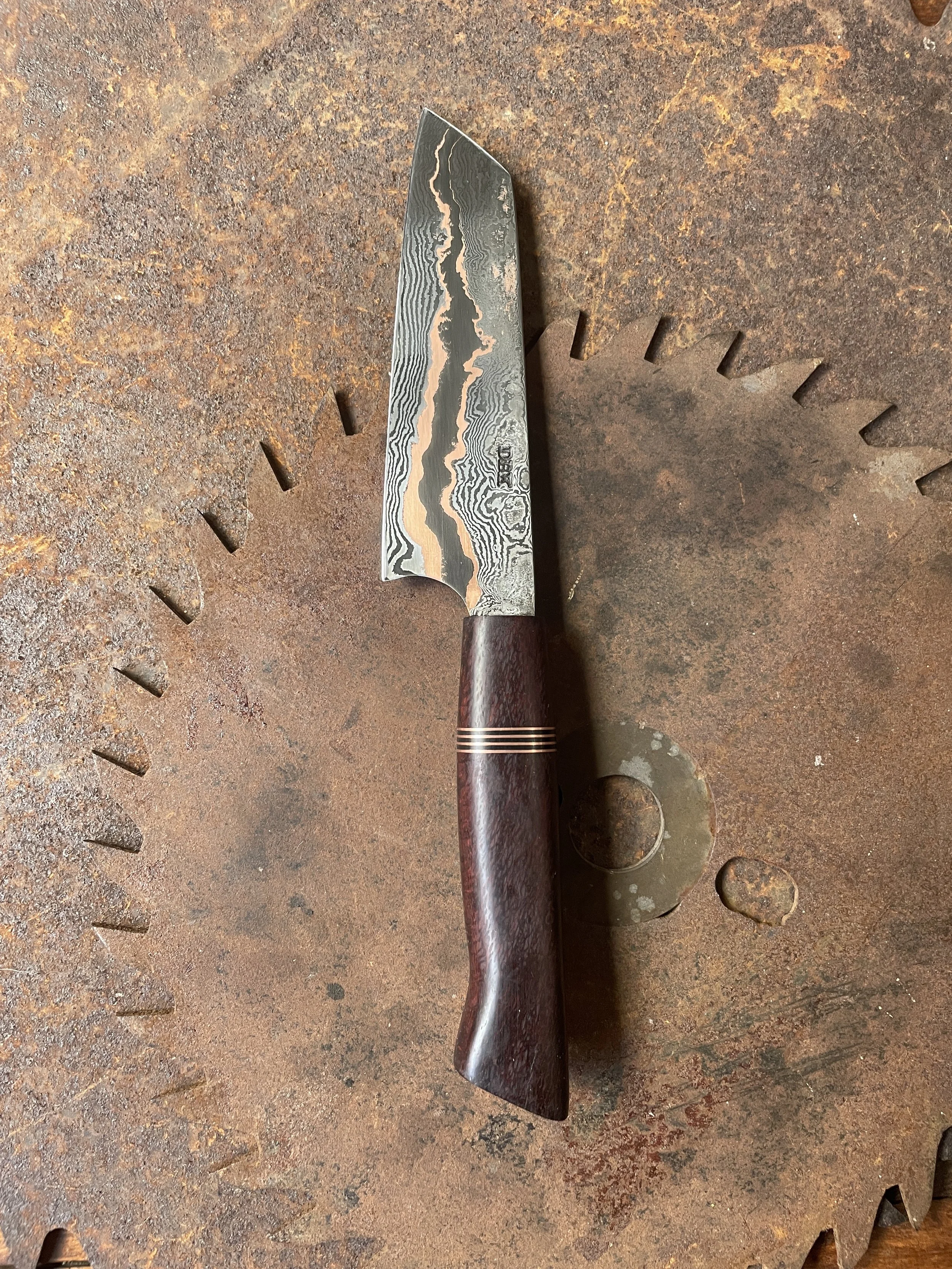 cumai damascus paring knife