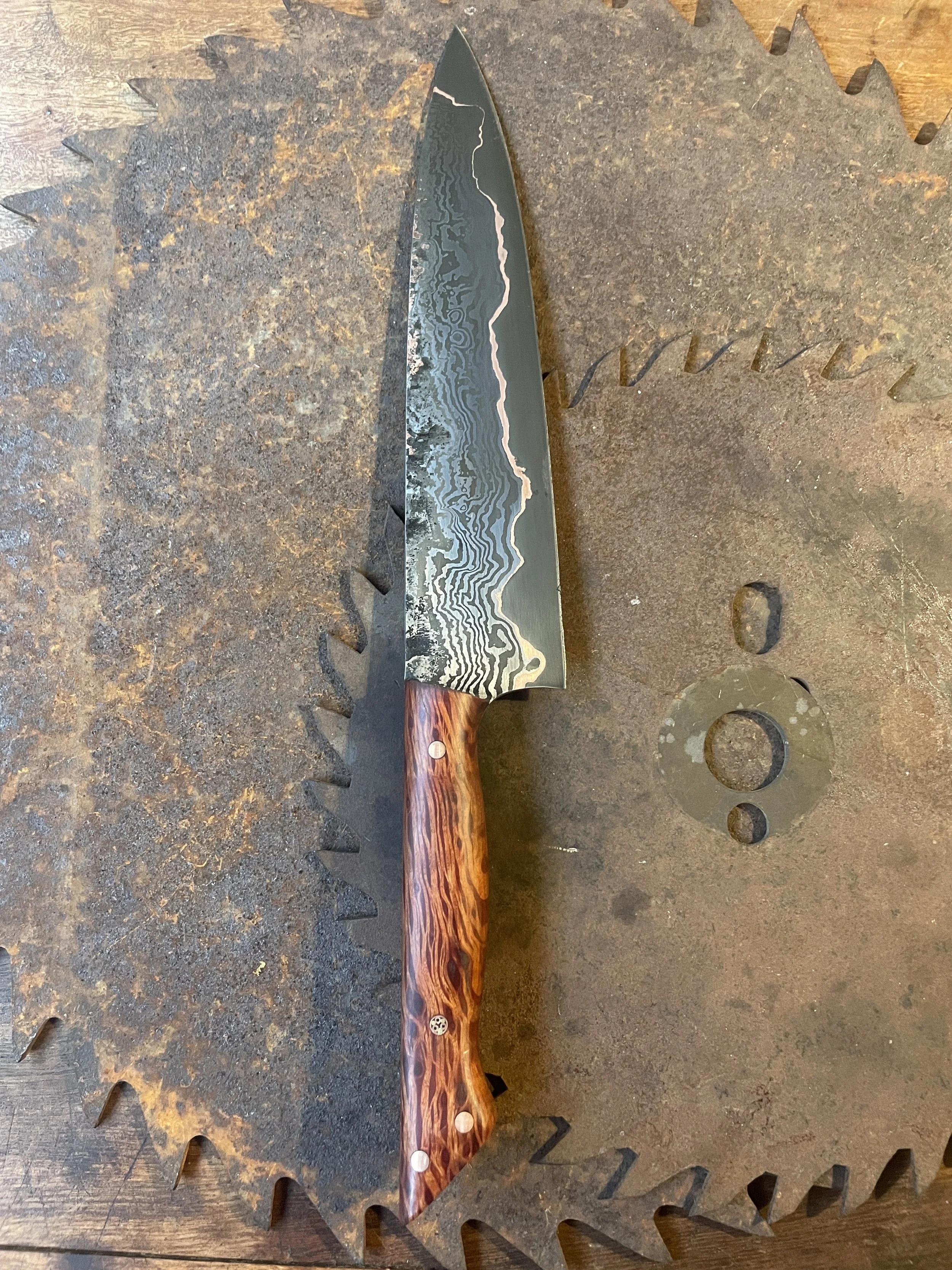 cumai damascus chef Knife