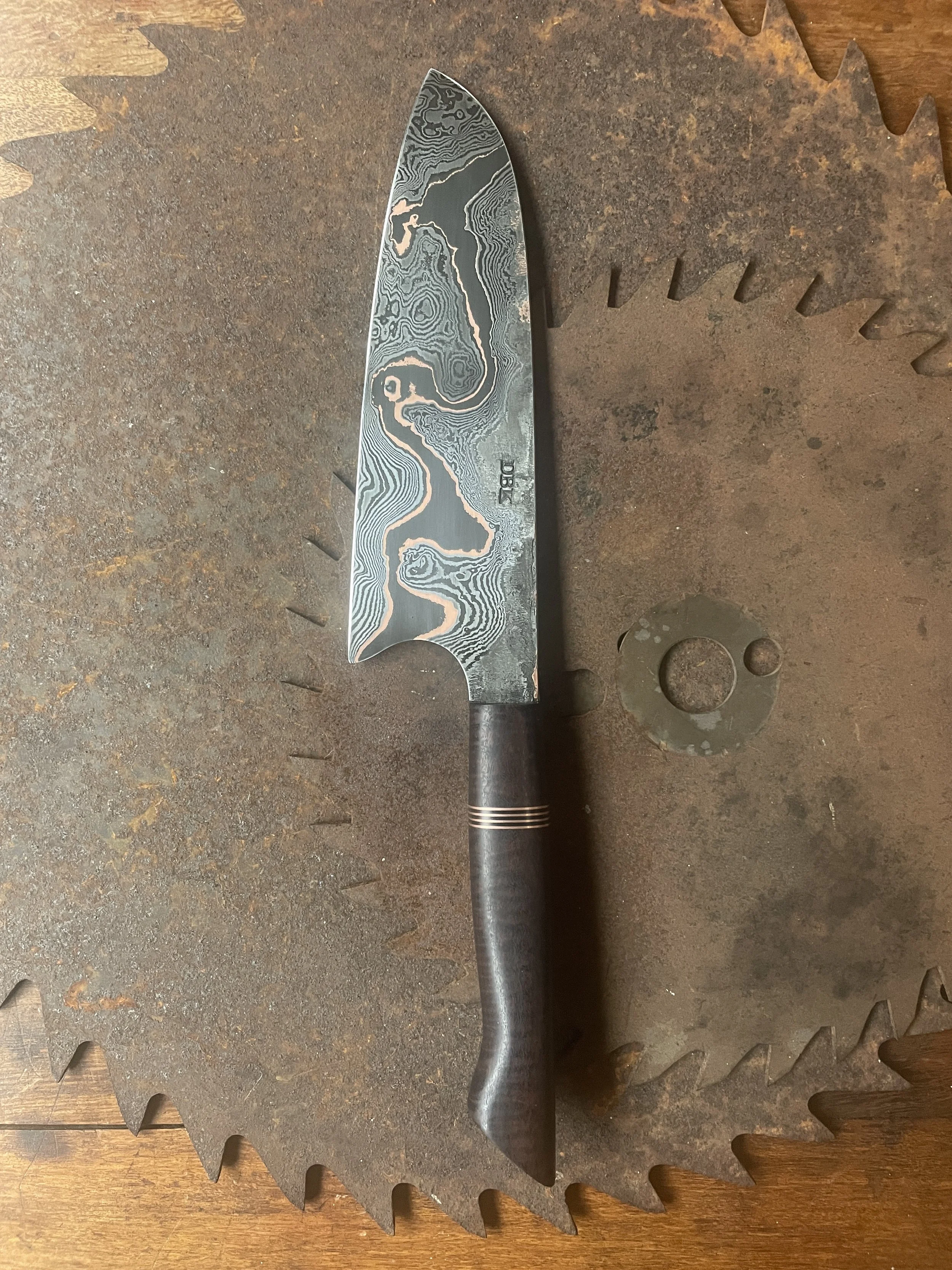 Chef Knife - Cumai / Damascus - Gidgee handle - 18.5cm