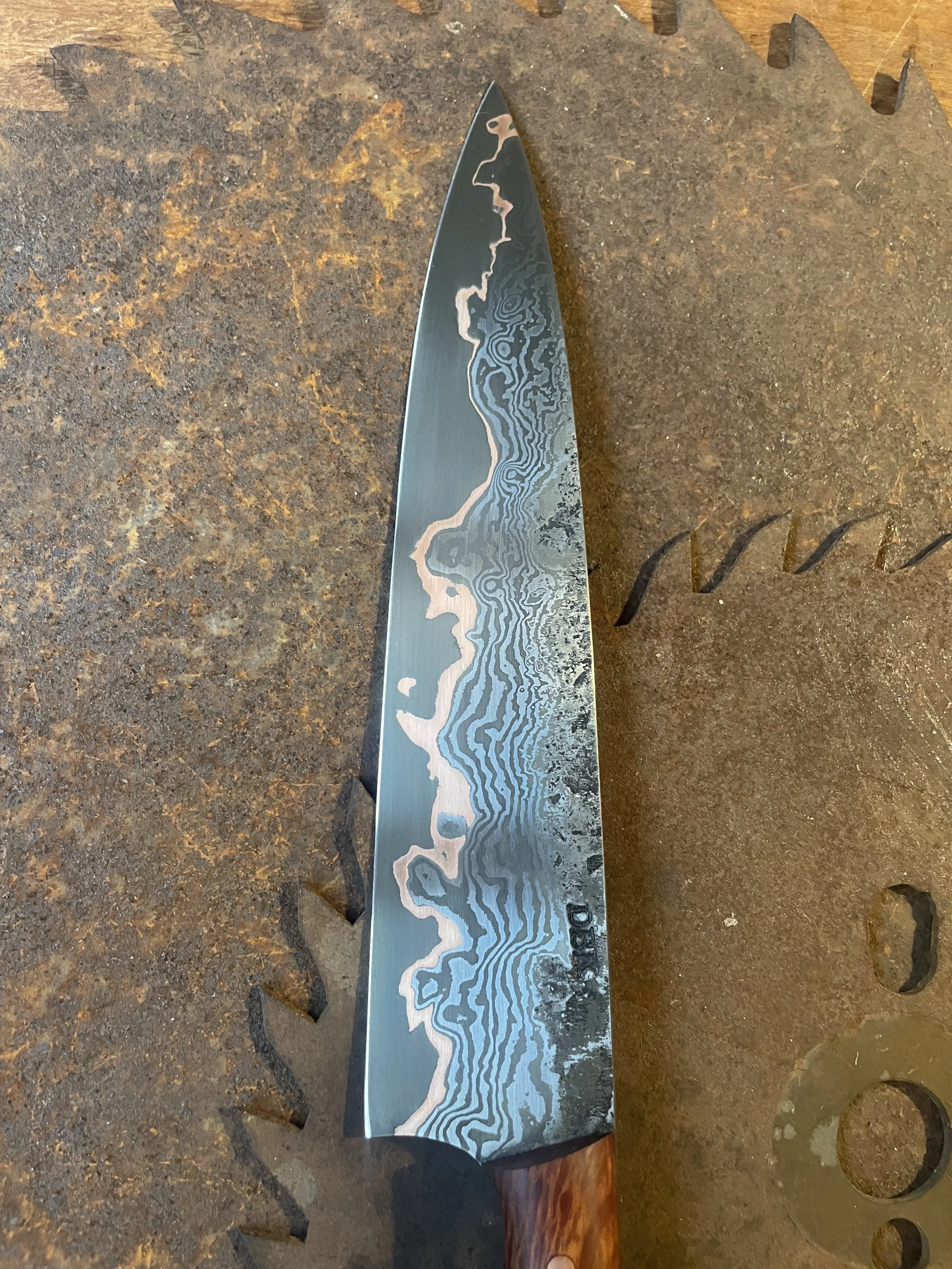 cumai damascus chef Knife