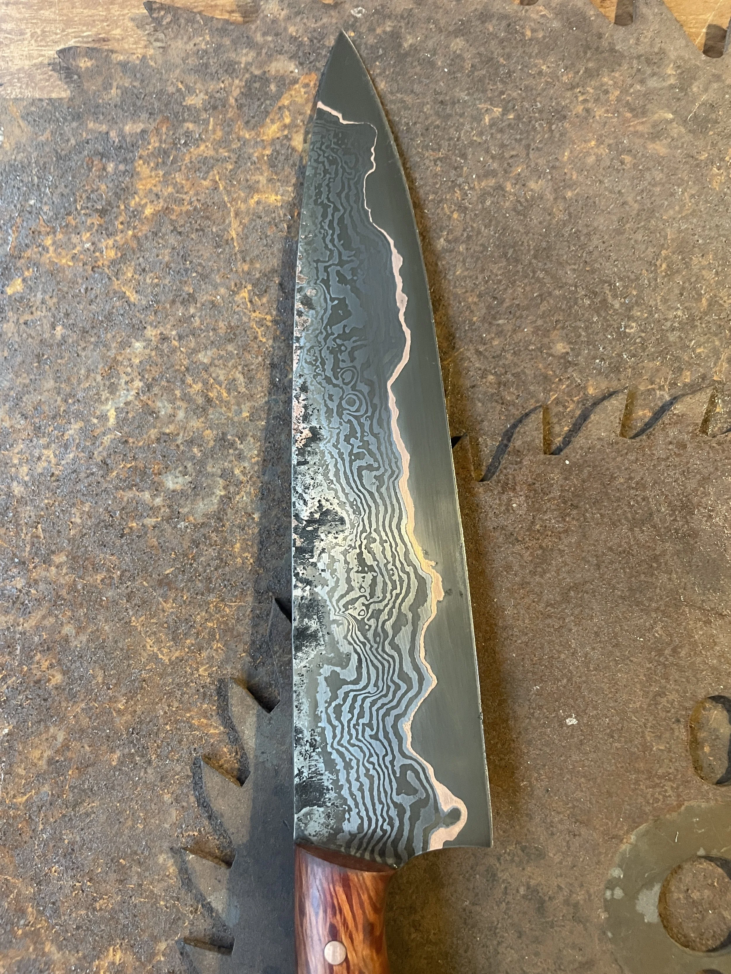 cumai damascus chef Knife