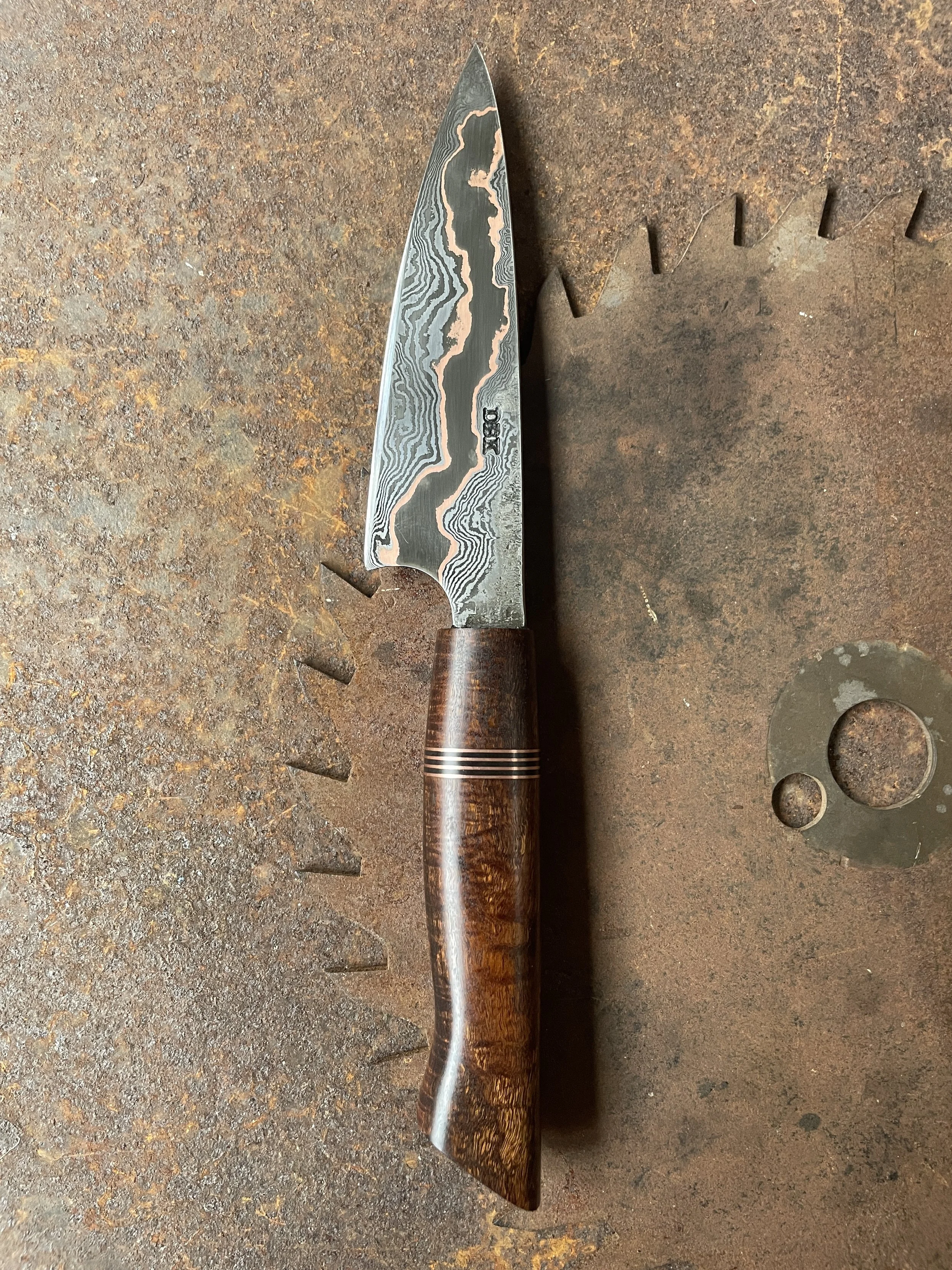cumai damascus paring knife