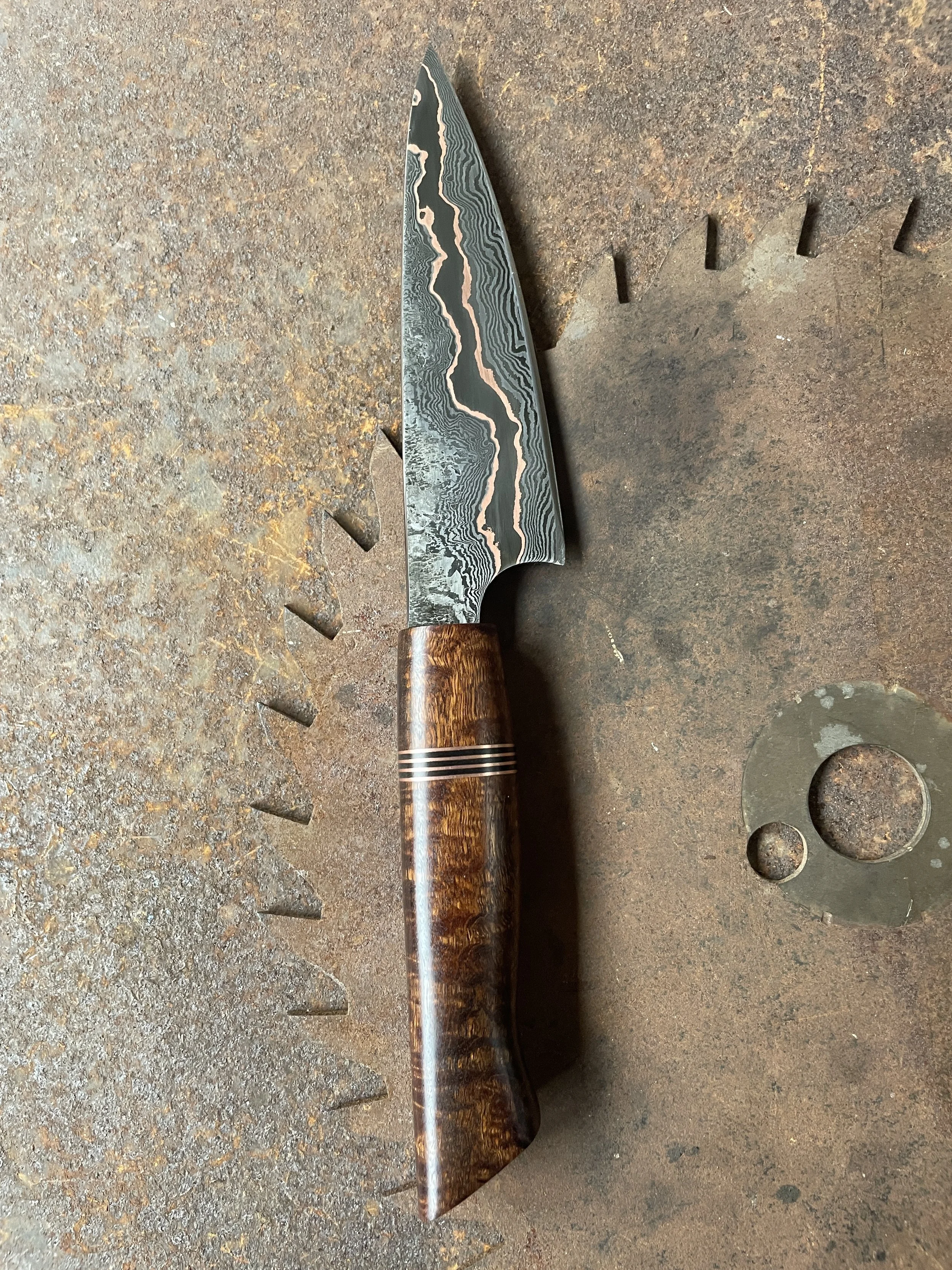 cumai damascus paring knife