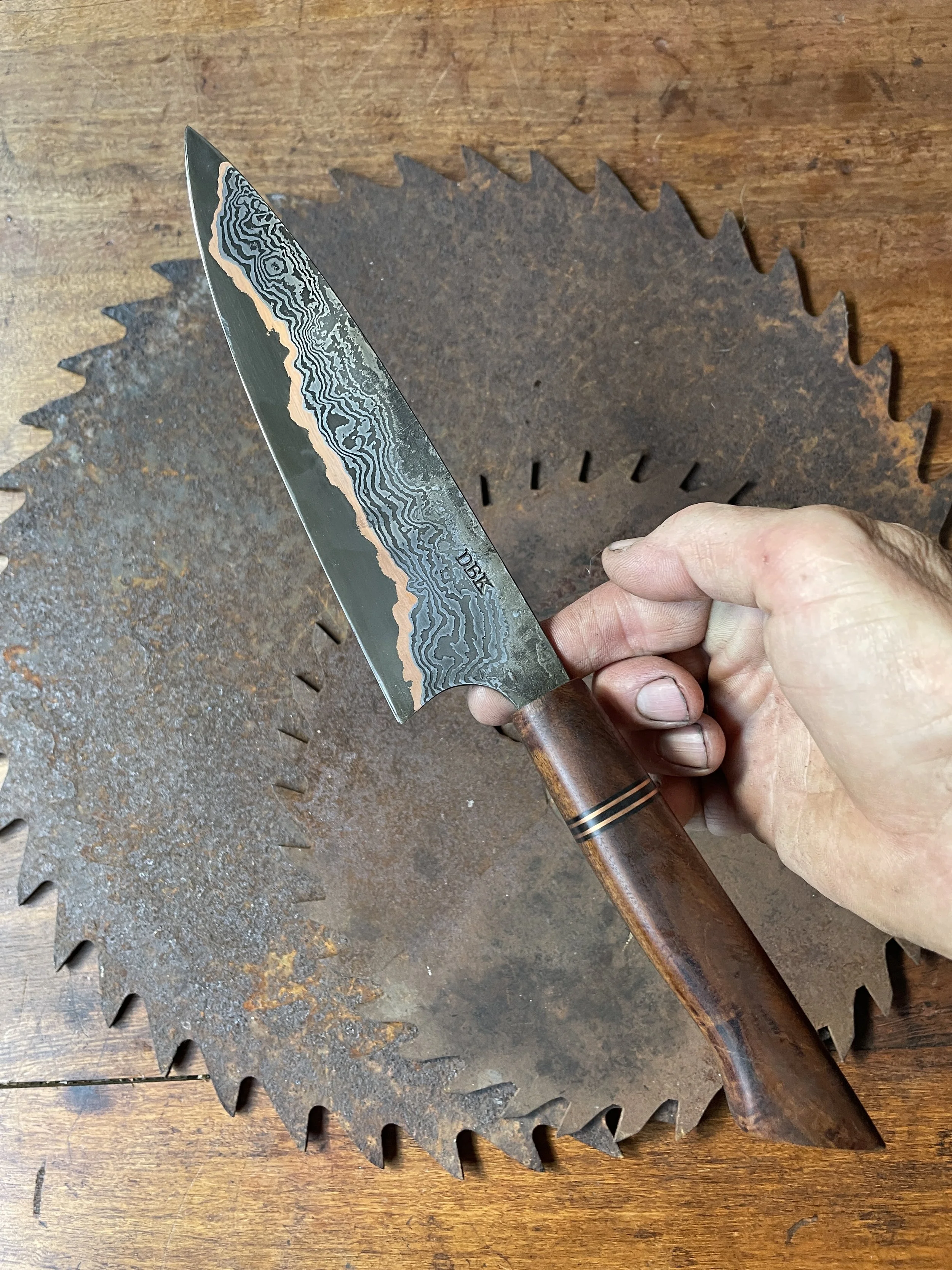 cumai damascus chef Knife