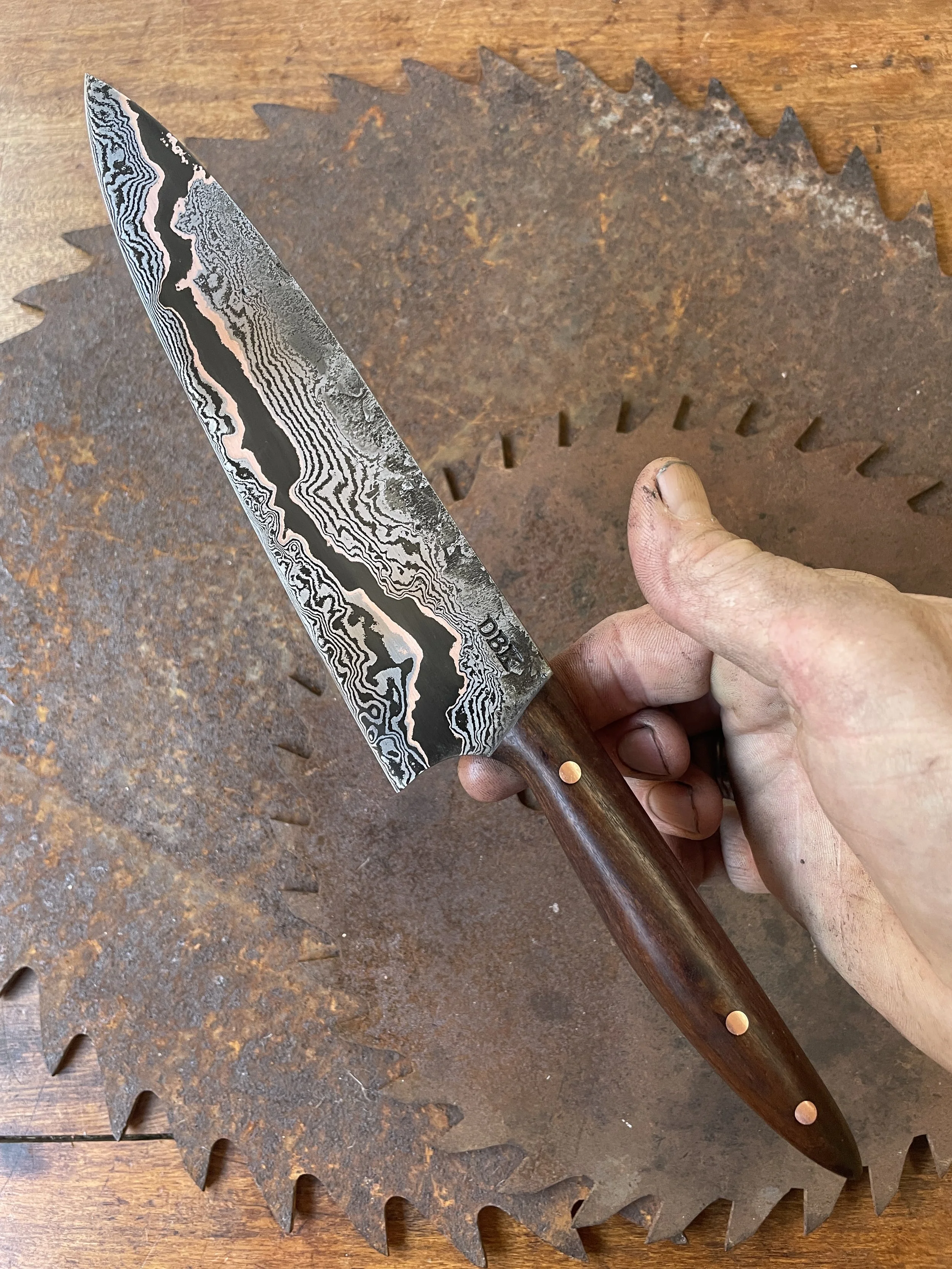 cumai damascus chef Knife