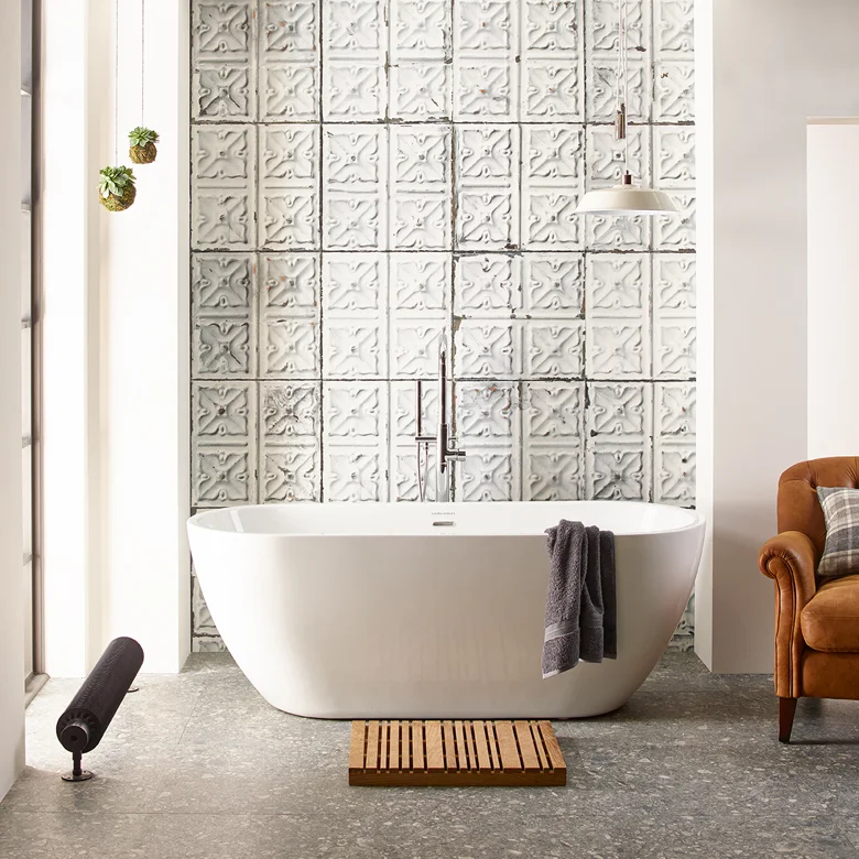 Opus modern acrylic bath tub