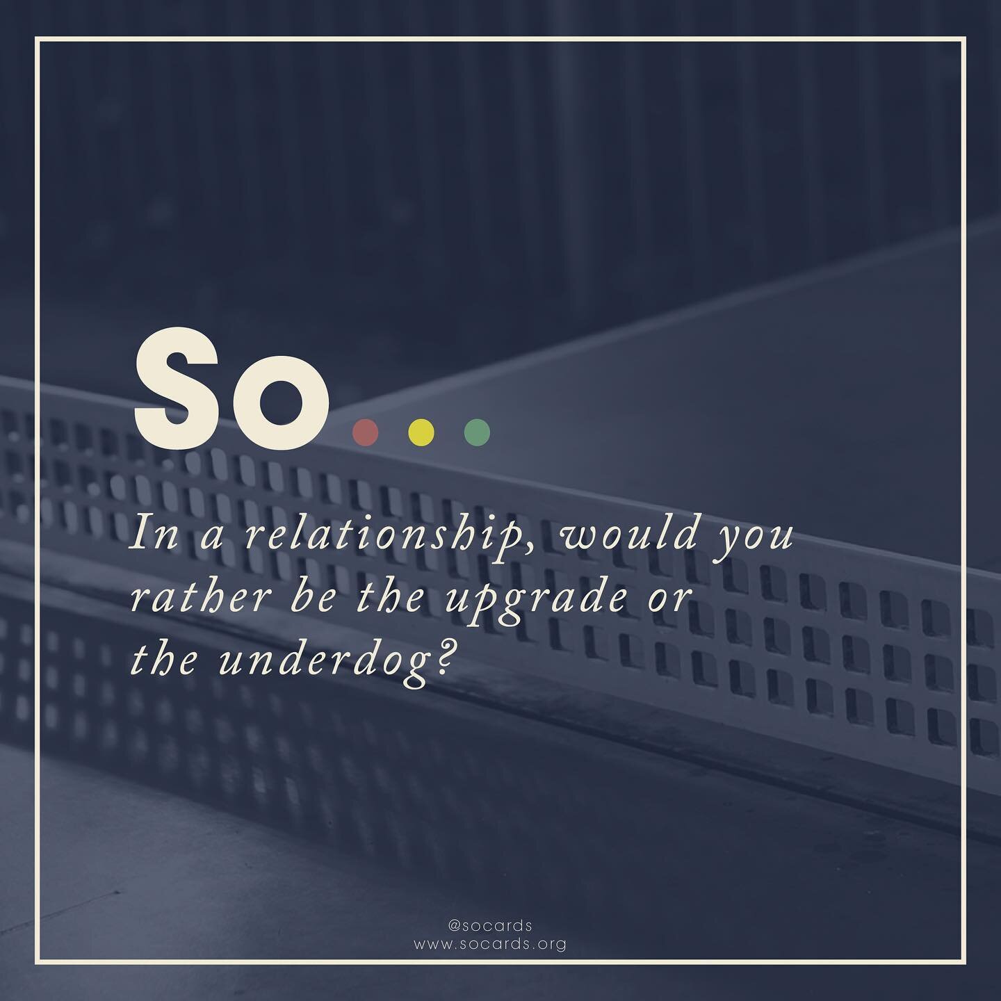 ❗️Disclaimer❗️
Obviously, in an ideal, healthy relationship, one shouldn&rsquo;t feel vastly superior or inferior to the other. Sure, you can&rsquo;t be equal in every single arena &ndash; maybe one has a bigger paycheck than the other, or one partne