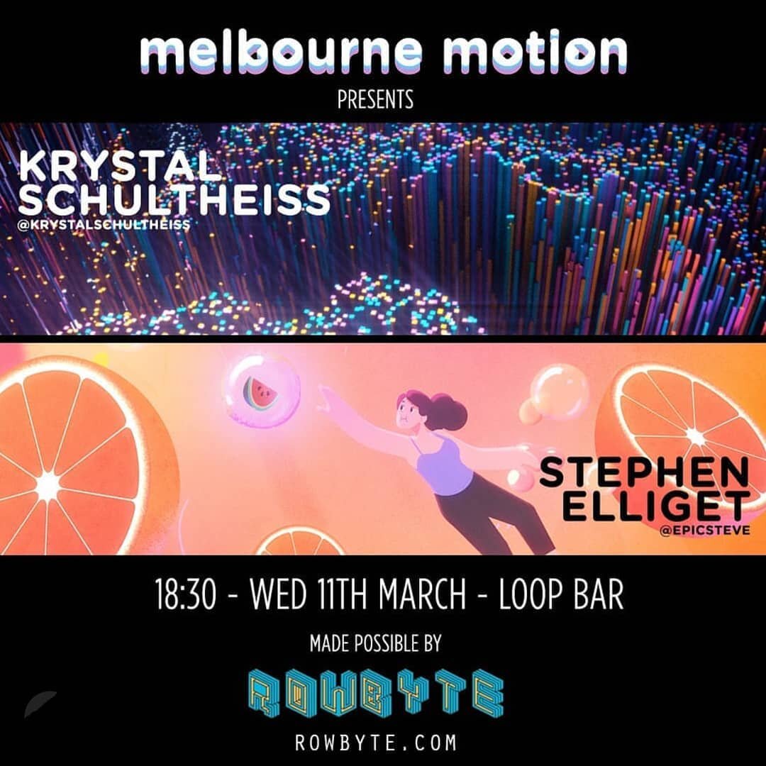 So it feels pretty epic to be asked to talk about motion design at one of your favourite events. Still pinching my self! See you all tomorrow!!! 👩&zwj;💻👩&zwj;🎤💻 #melbournemotion