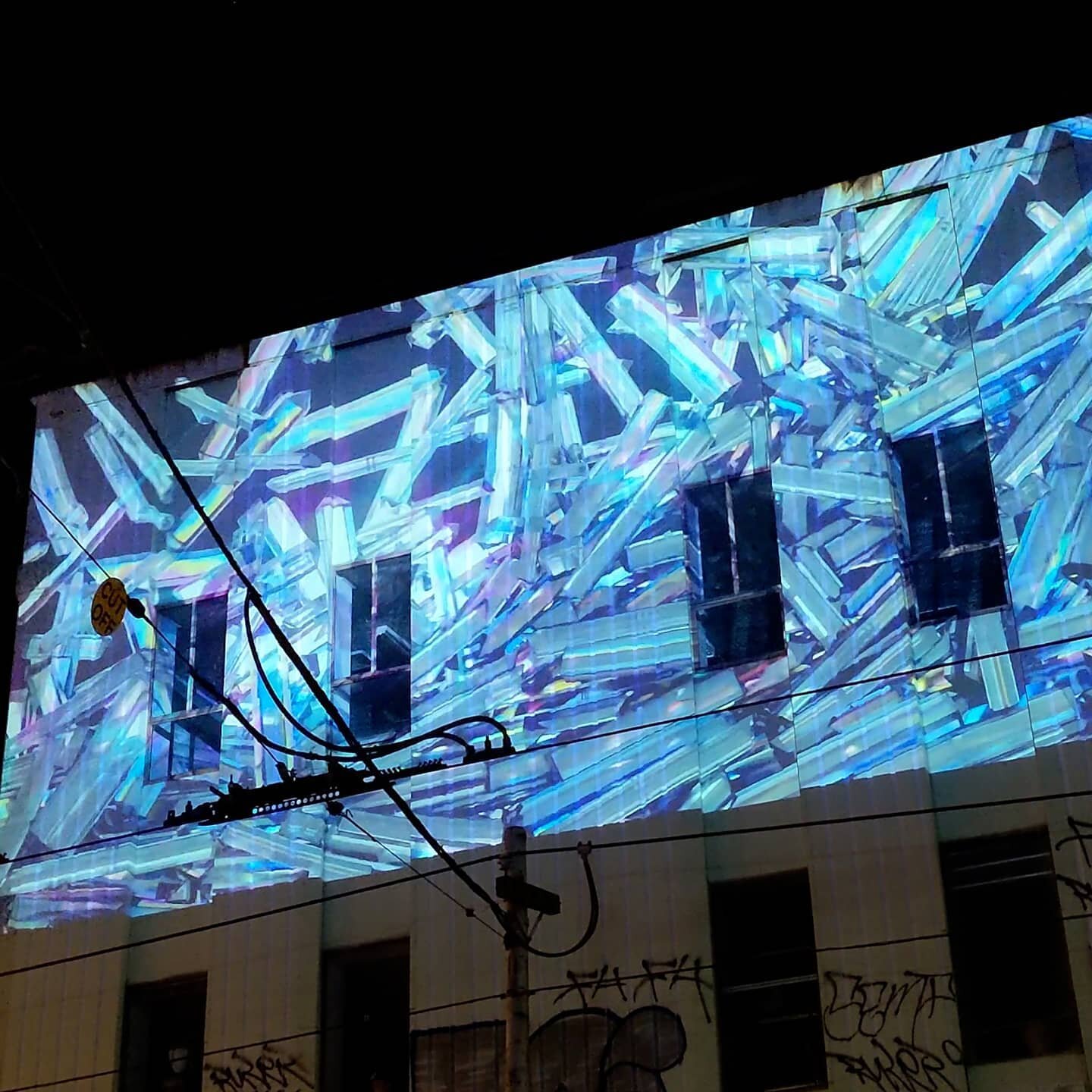 &lsquo;Reflections&rsquo; by Krystal Schultheiss returned as projection installation for the Leaps and Bounds Music Festival in Fitzroy, Melbourne, Australia. The work was selected by project art curators from The Centre of Projection Art. &lsquo;Ref