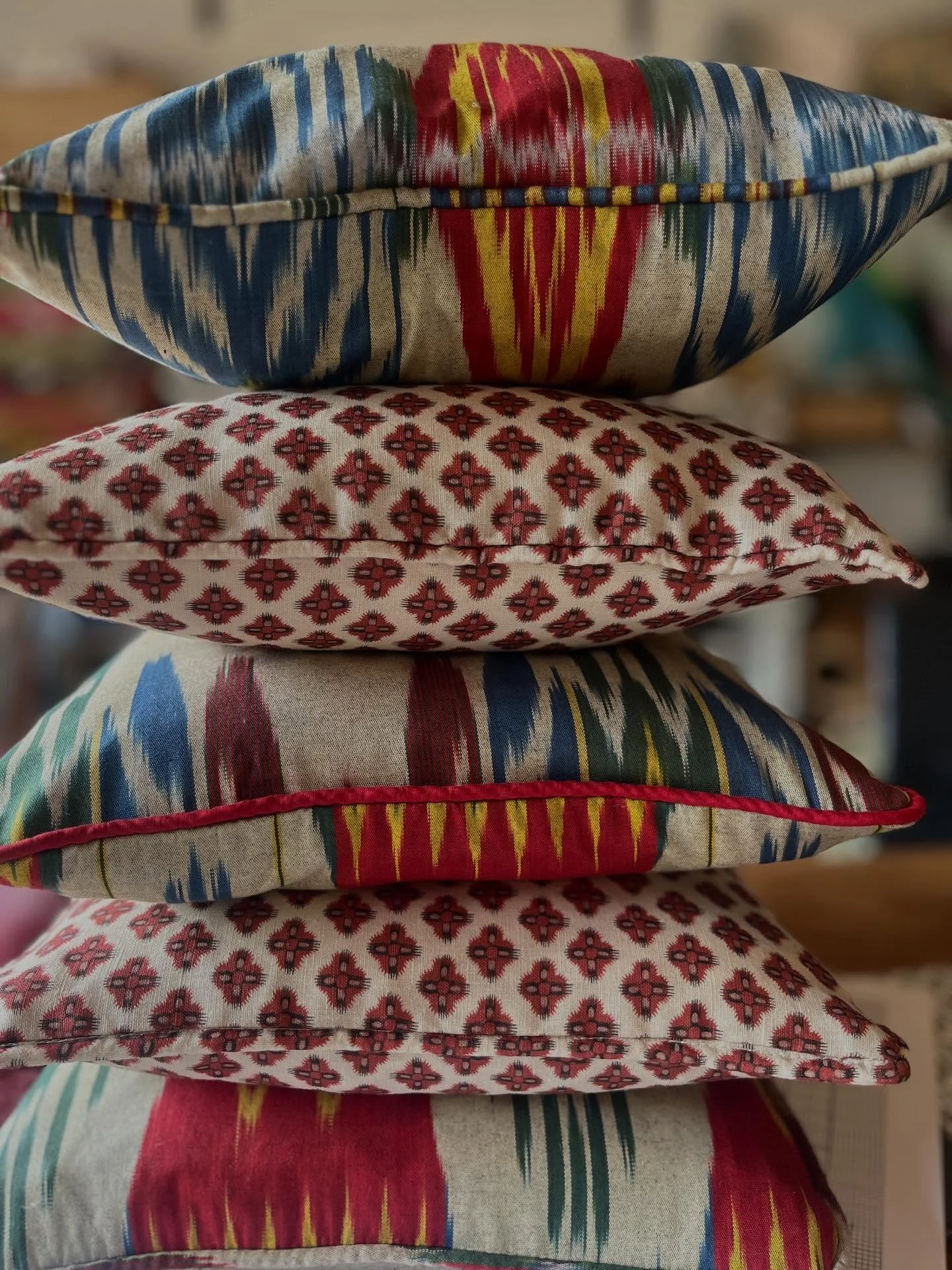 On the website ❤️💚 limited edition cushions :) small size cushions with feather pads - I have over filled these for extra luxury scatter cushion experience 🙃