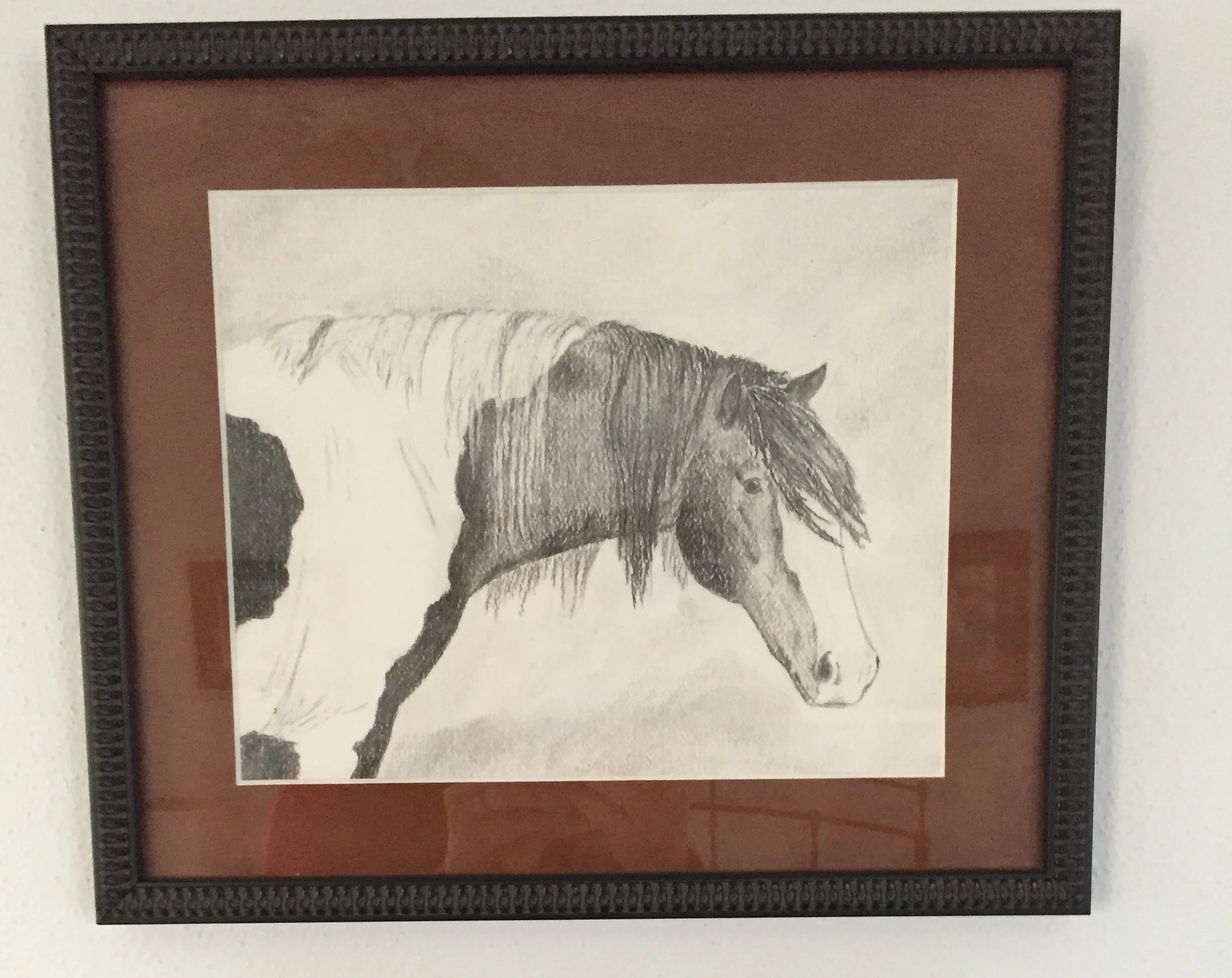 Paint, pencil on paper