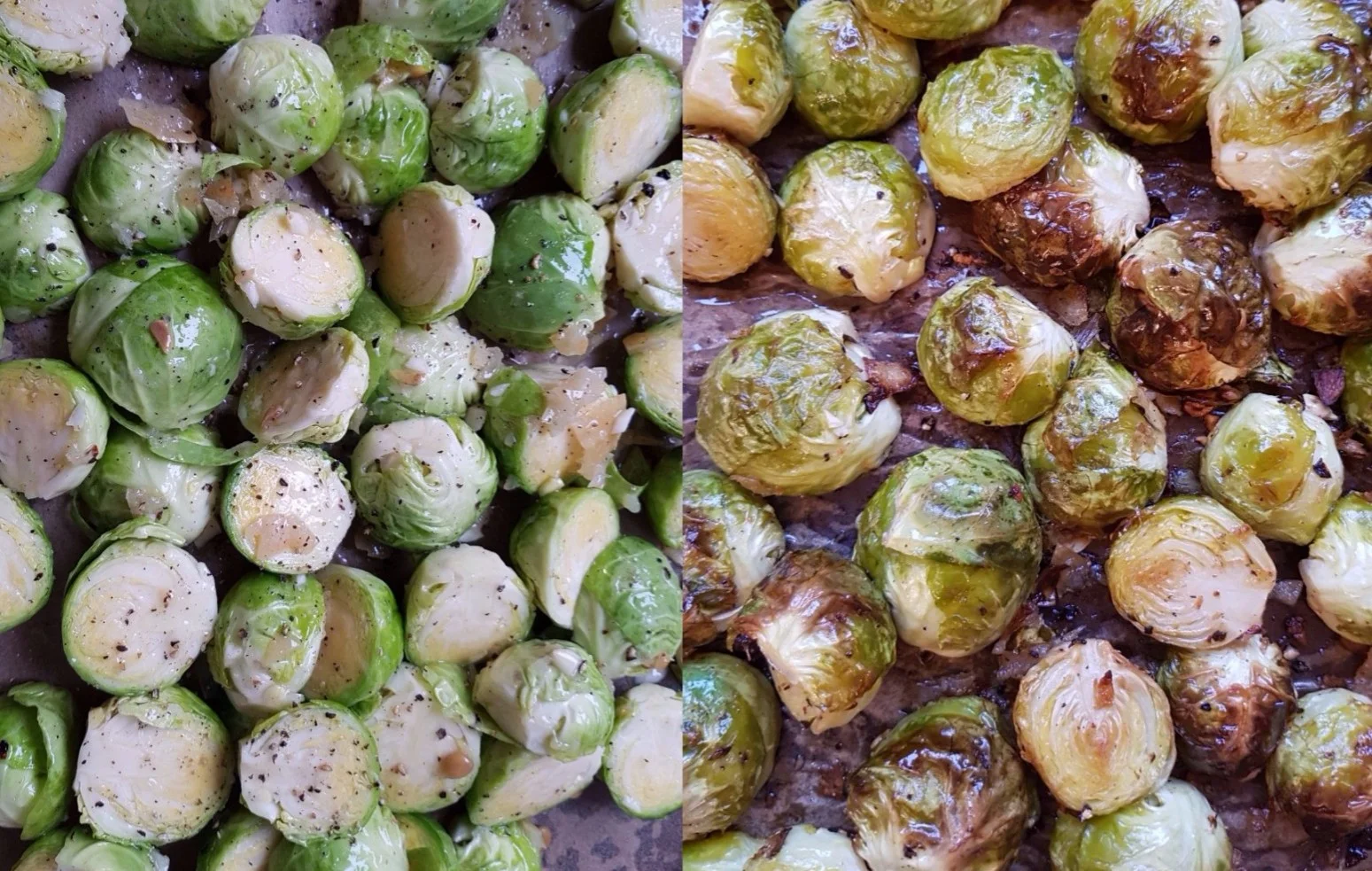 roasted brussels sprouts with pumpkin seeds and lemon