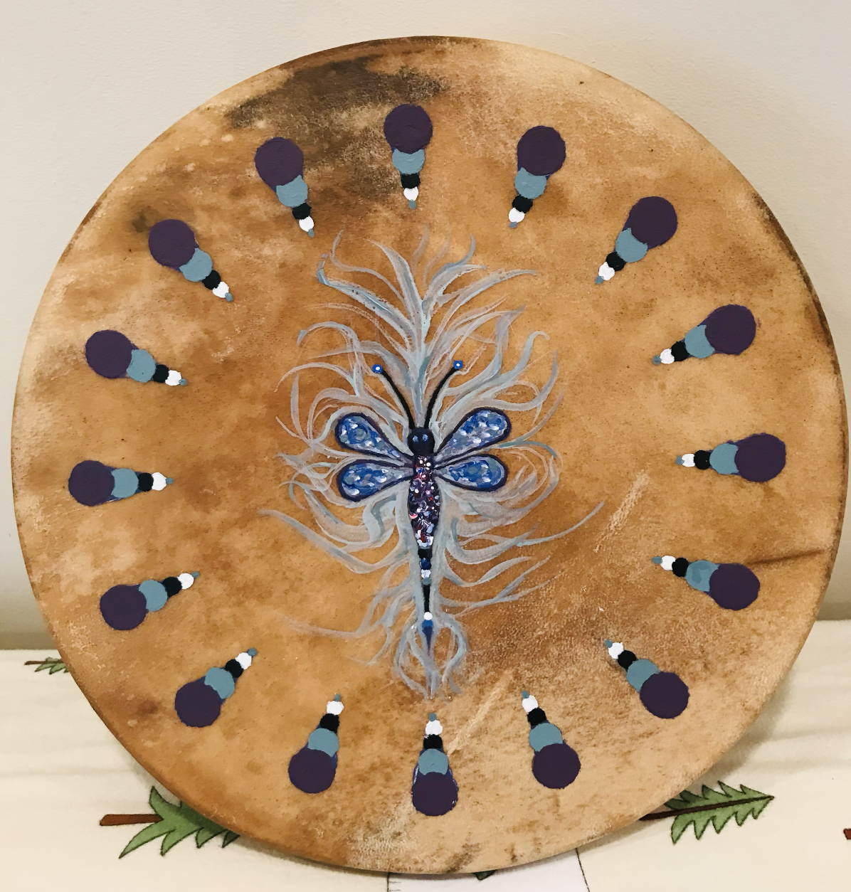 Zusweca Cangega, bison hide