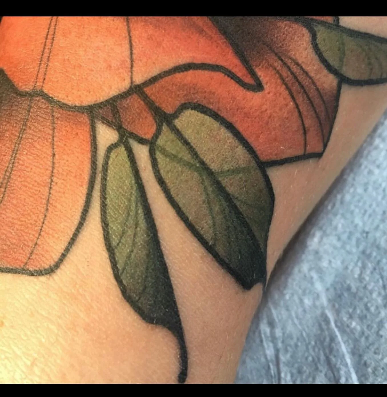 Floral tattoo by Gia Rose