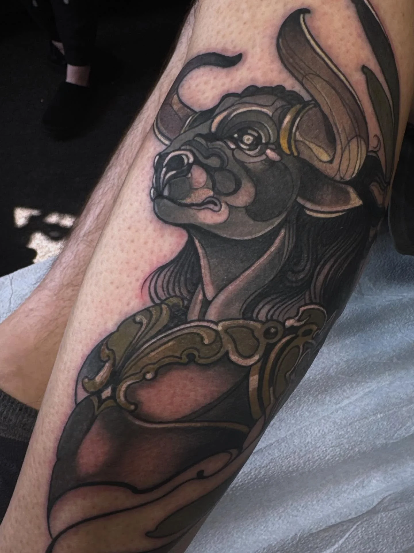 Minotaur tattoo by Gia Rose