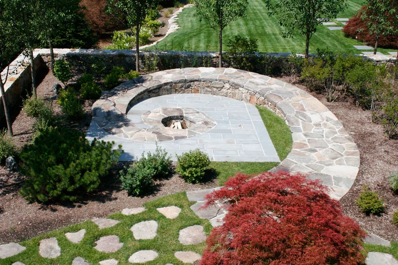 Circular Stone Firepit