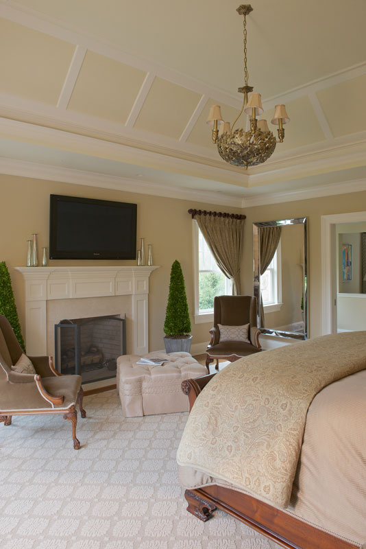 Master suite fireplace