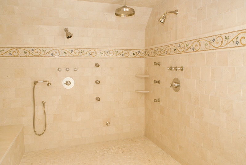 Dual steam shower in master bath