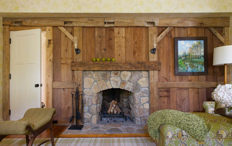 Guest suite fireplace