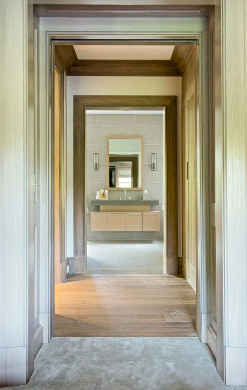 Hall view to Master bath