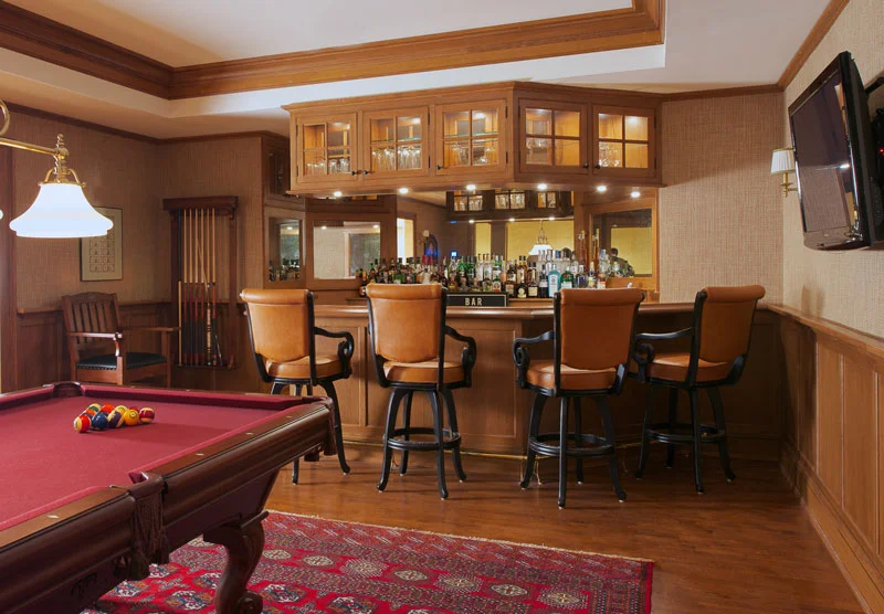 Quarter sawn oak billiard room