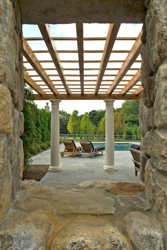 Pergola pool view