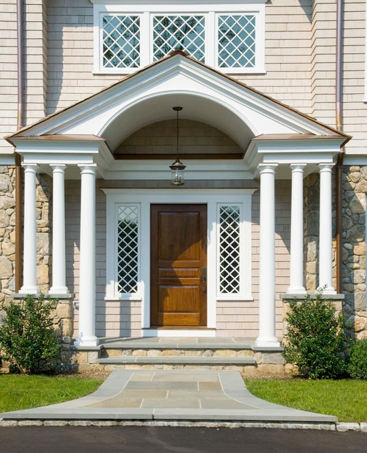 Fieldstone front entry