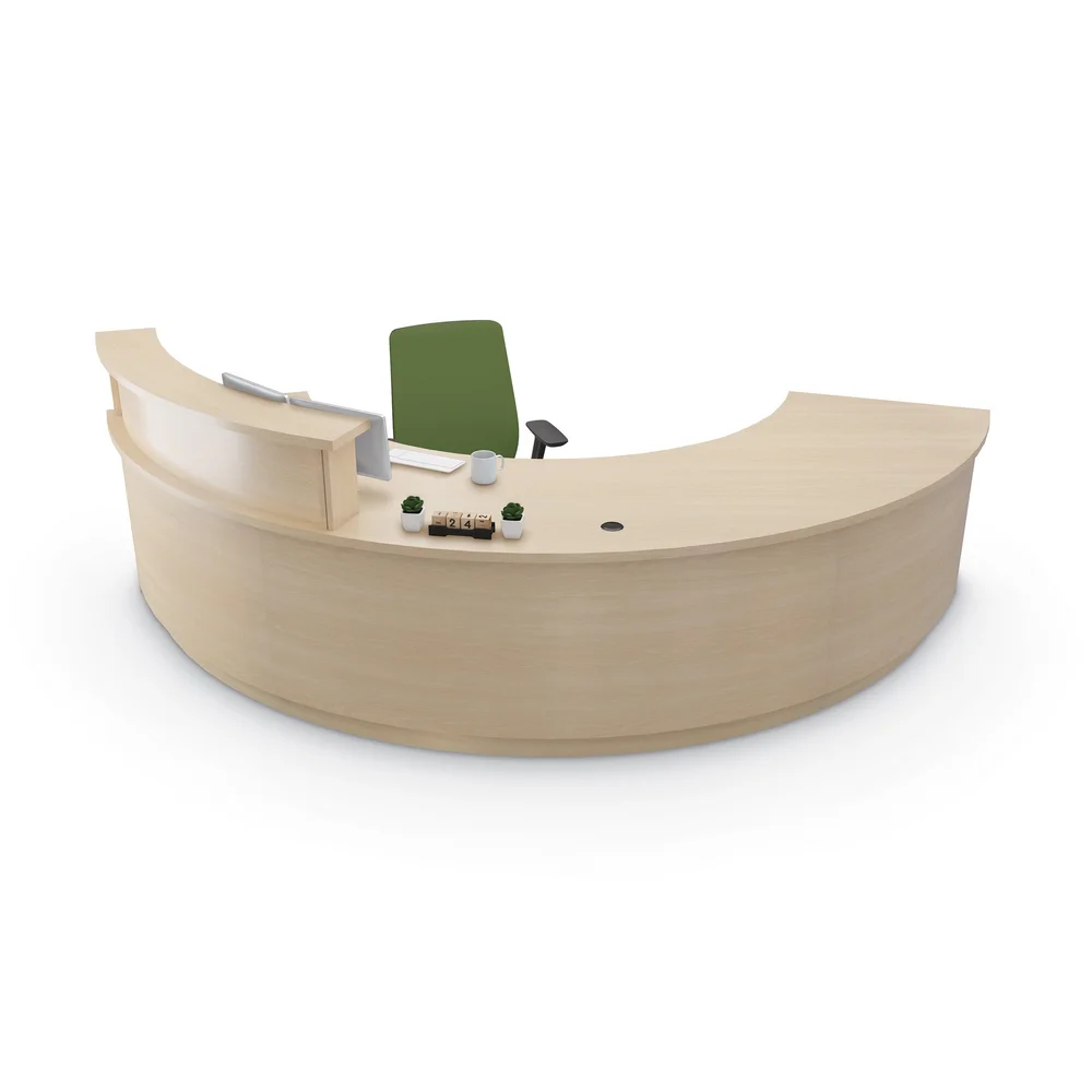 Recto-Reception-Desk-Radius-Back-Angle-01-Beigewood-w-Props-w-Elate-Task-Chair-Moss.jpg