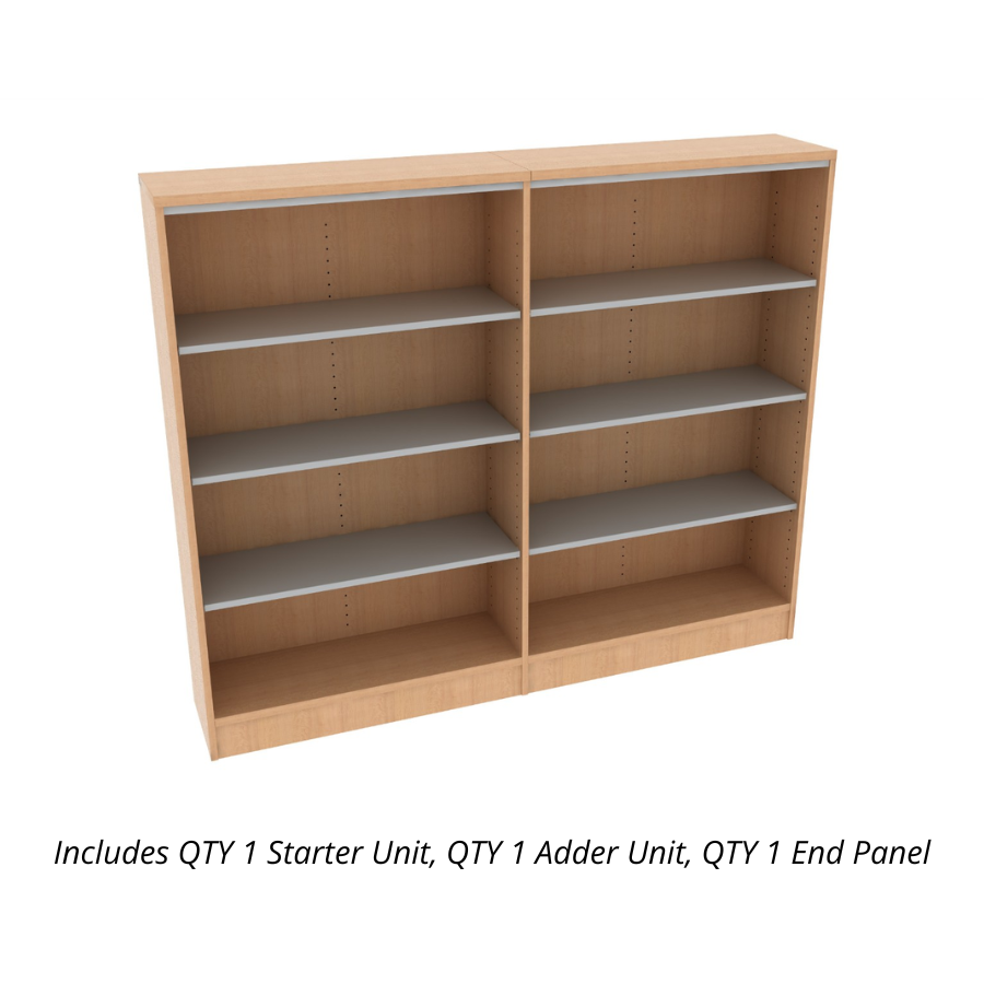 IN STOCK - FLEETWOOD SINGLE SIDED BOOKCASE