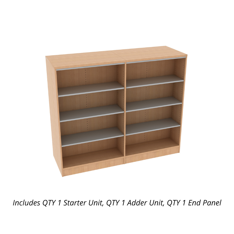 IN STOCK - FLEETWOOD DOUBLE SIDED BOOKCASE