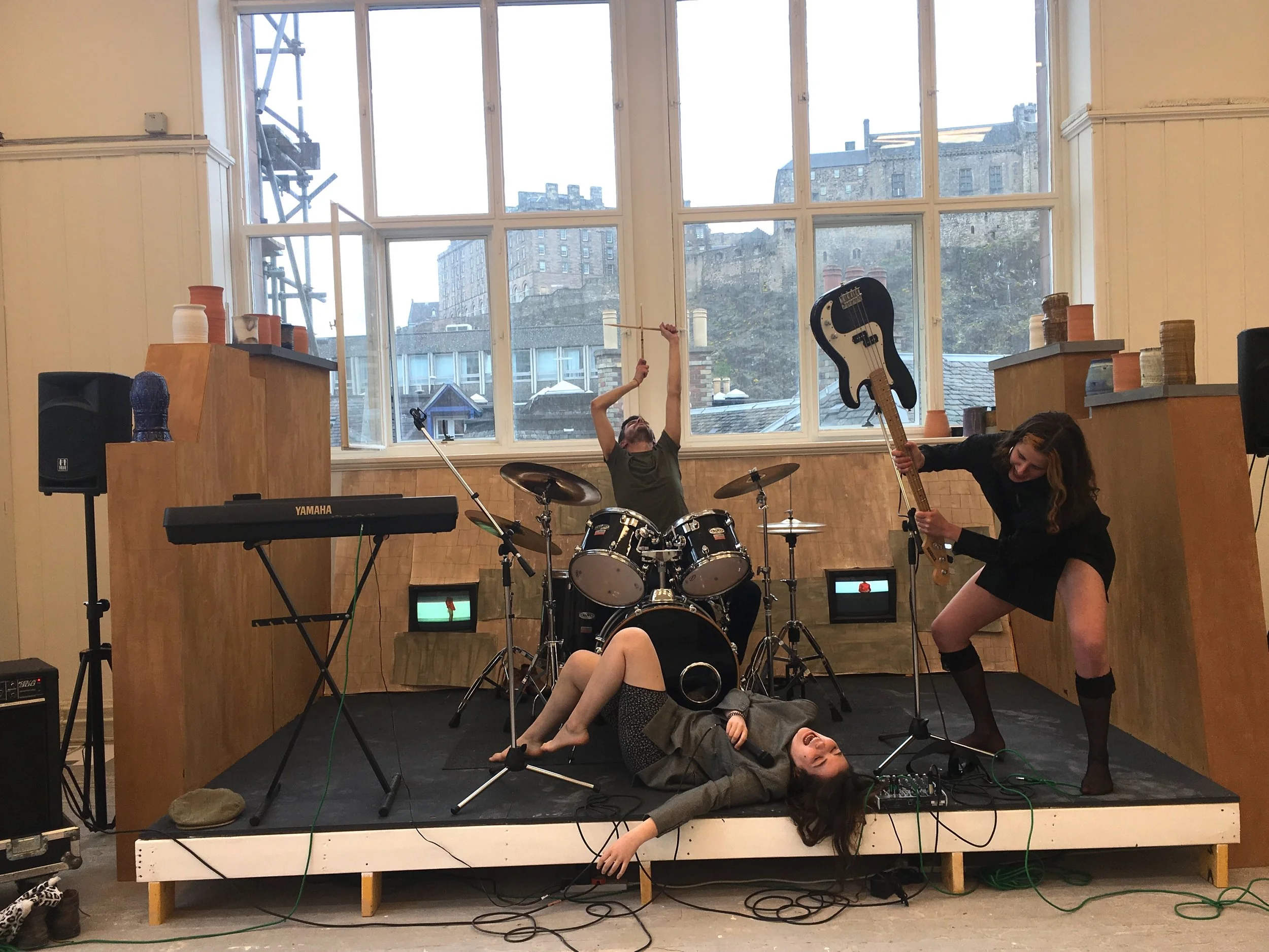 The band at Edinburgh College of Art Degree Show 2018