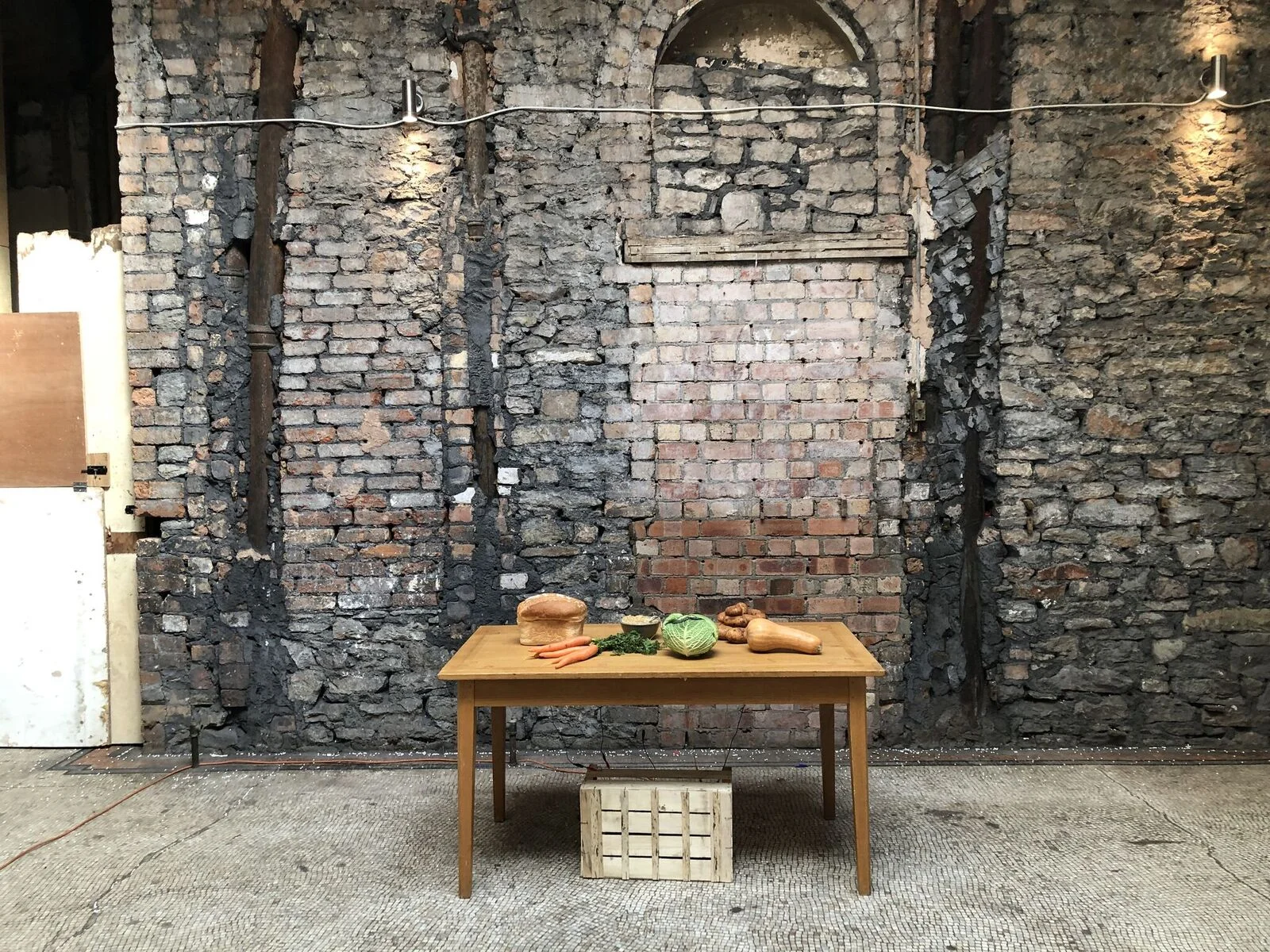 'Uncontrollable' interactive food installation for the 'Locked Up' exhibition at the Old Crown Courts