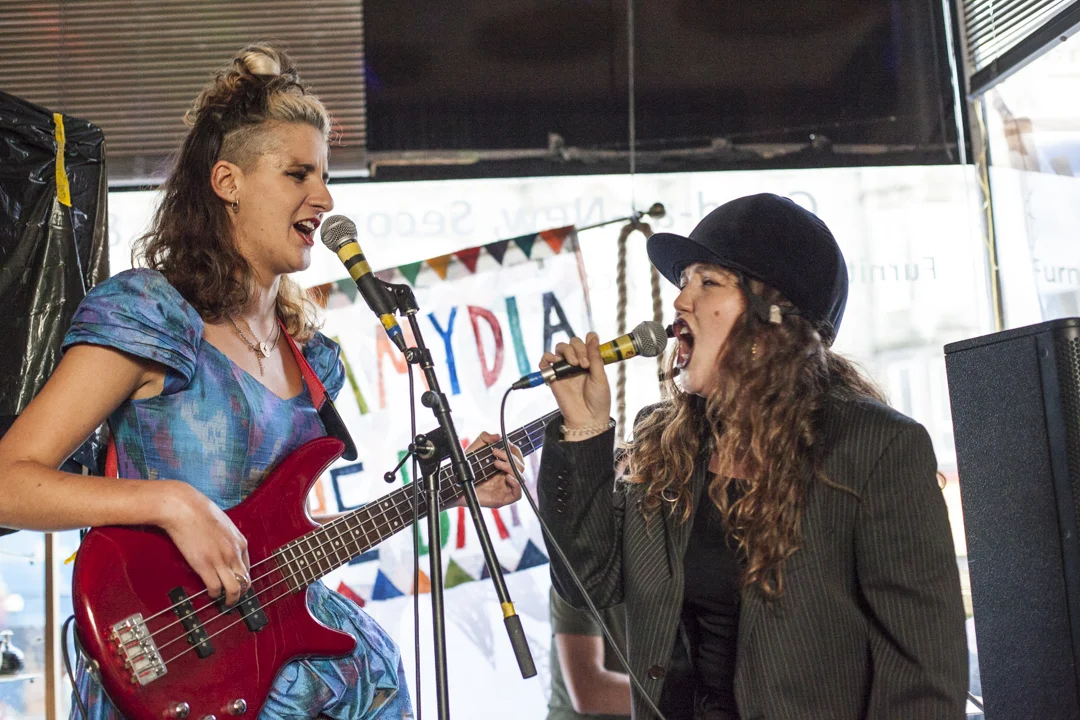 Performing at UNKENNY at Settlements Projects August 2019, part of Edinburgh Art Festival