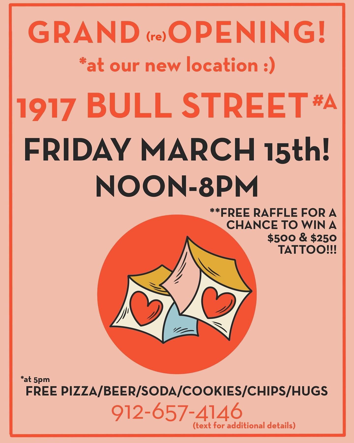 We&rsquo;re so excited about our new neighbor @withlovetattoo912 

Stop by this Friday for their grand re-opening 👏😍💃

#starlanddistrict #bullstreet #visitsavannahga #tattoosandcoffeeshops #greatgoodplaces