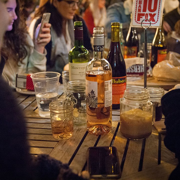 Finally the weekend &ndash; which means it&rsquo;s time for Fire &amp; Wine! Grab some friends and join us at Foxy from 6-9PM for firepits in the courtyard and a full table of s&rsquo;mores and &frac12; priced bottles of wine. 

#visitsavannahga #fox