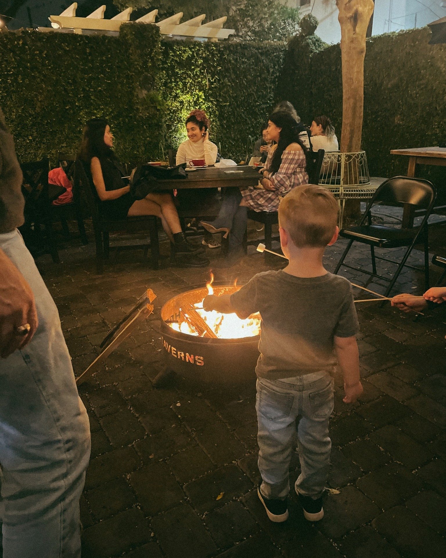 Join us for a family-friendly evening of fun at Fire &amp; Wine! From 6-9PM, cozy up by the fire pits, sip on half-priced bottles of wine for the adults, and enjoy complimentary marshmallows for everyone. Don't miss out on the chance to bond over s'm