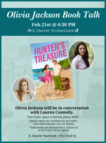 E. Shaver Starland: Olivia Jackson Book Talk