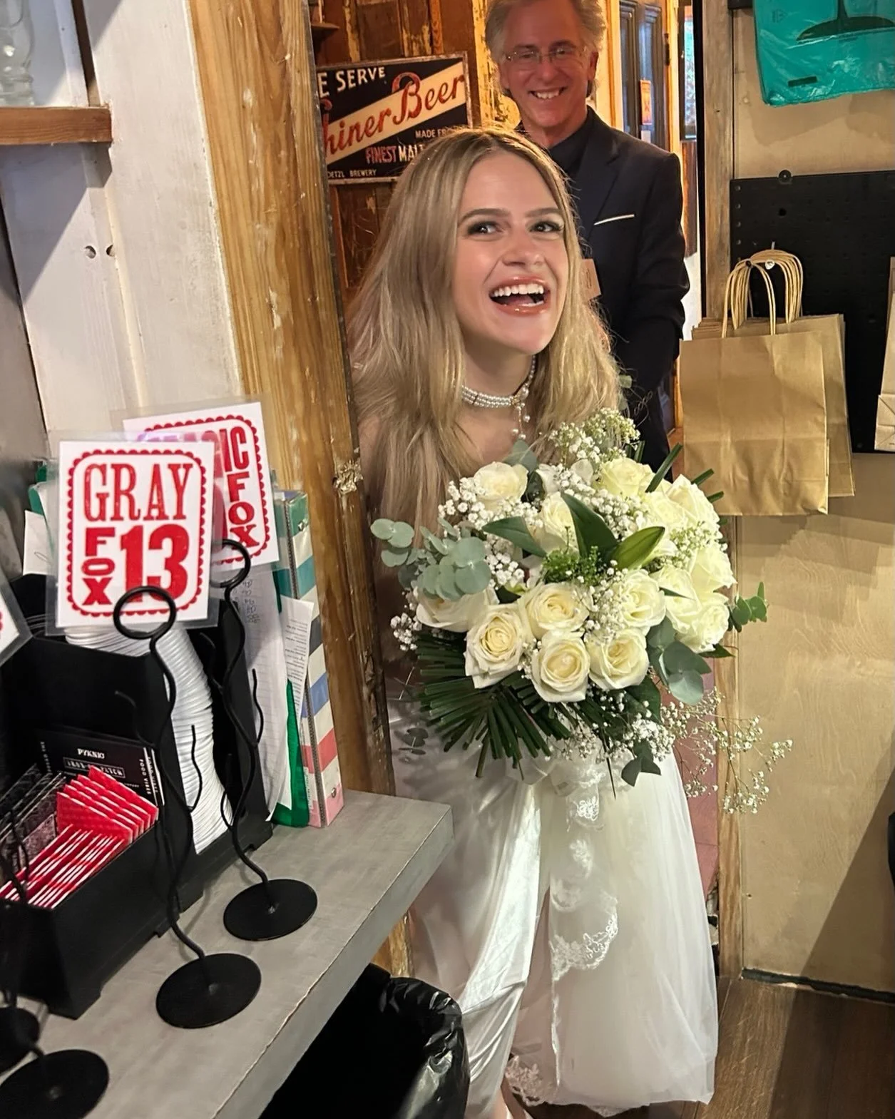 ✨ A very special post today. Our beloved barista, Horizon, stopped by Foxy Loxy Caf&eacute; after saying &ldquo;I do&rdquo; this past weekend, and we couldn&rsquo;t be happier for her. 💐

From all of us at Foxy Loxy, congratulations, Horizon! We are