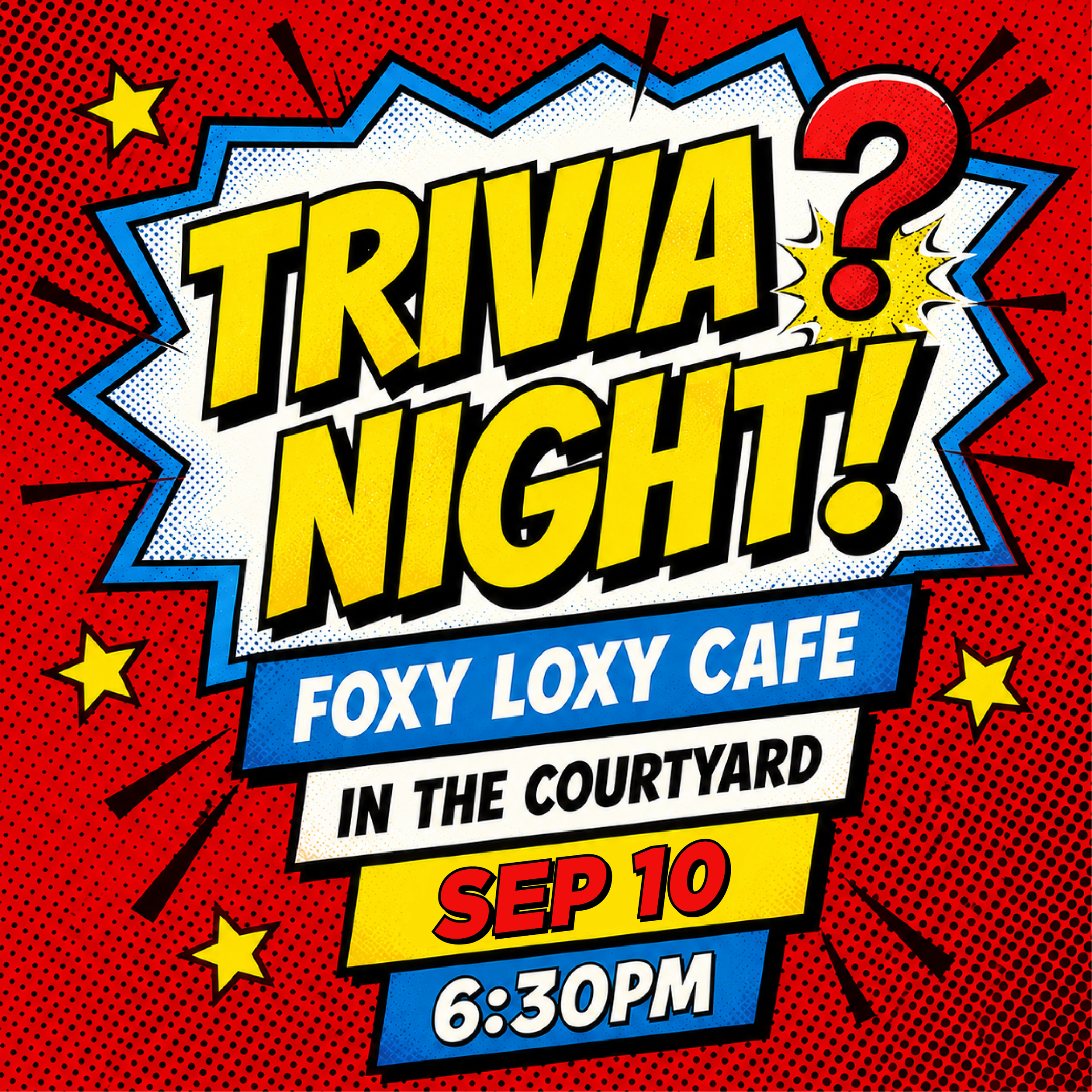 Trivia Night at Foxy Loxy Cafe