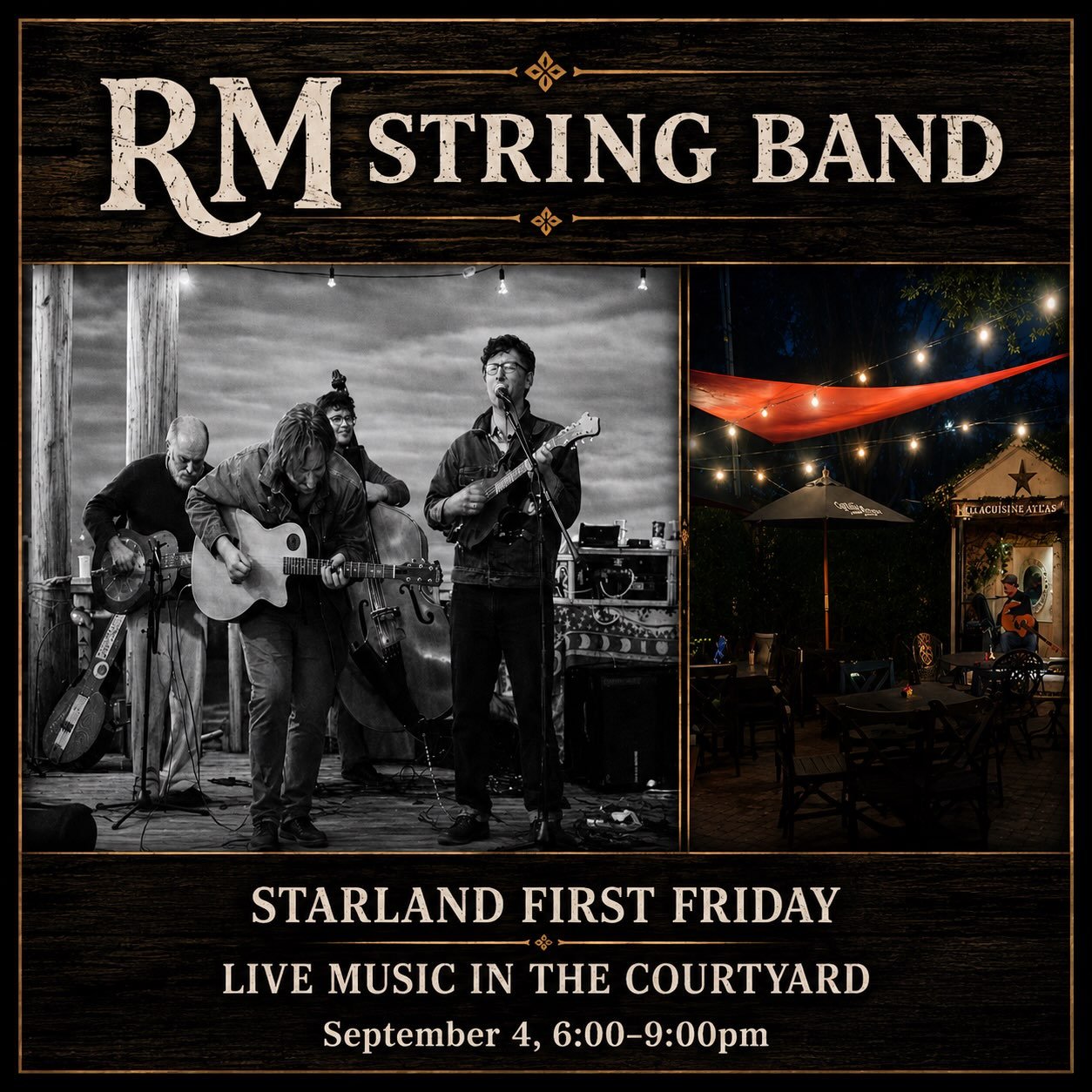 Join us for a Bluegrass First Friday with the RM String Band! Enjoy live music, good vibes, and our Lattes and Lone Stars special featuring $3 hot or iced lattes and $3 Lone Stars beers all from 6-9pm. Bring your friends and settle in for a great eve