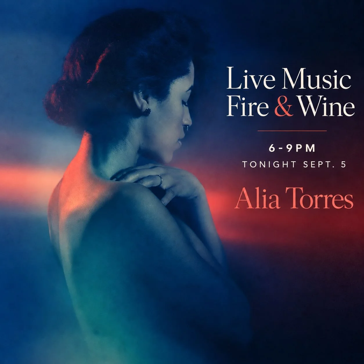 Join us for Live Music Fire &amp; Wine 🍷 🔥 featuring Alia Torres. Based in Savannah, Alia blends blues, country, and folk influences into a sound that&rsquo;s both timeless and uniquely her own. 

Enjoy half-priced bottles of wine, gather around th